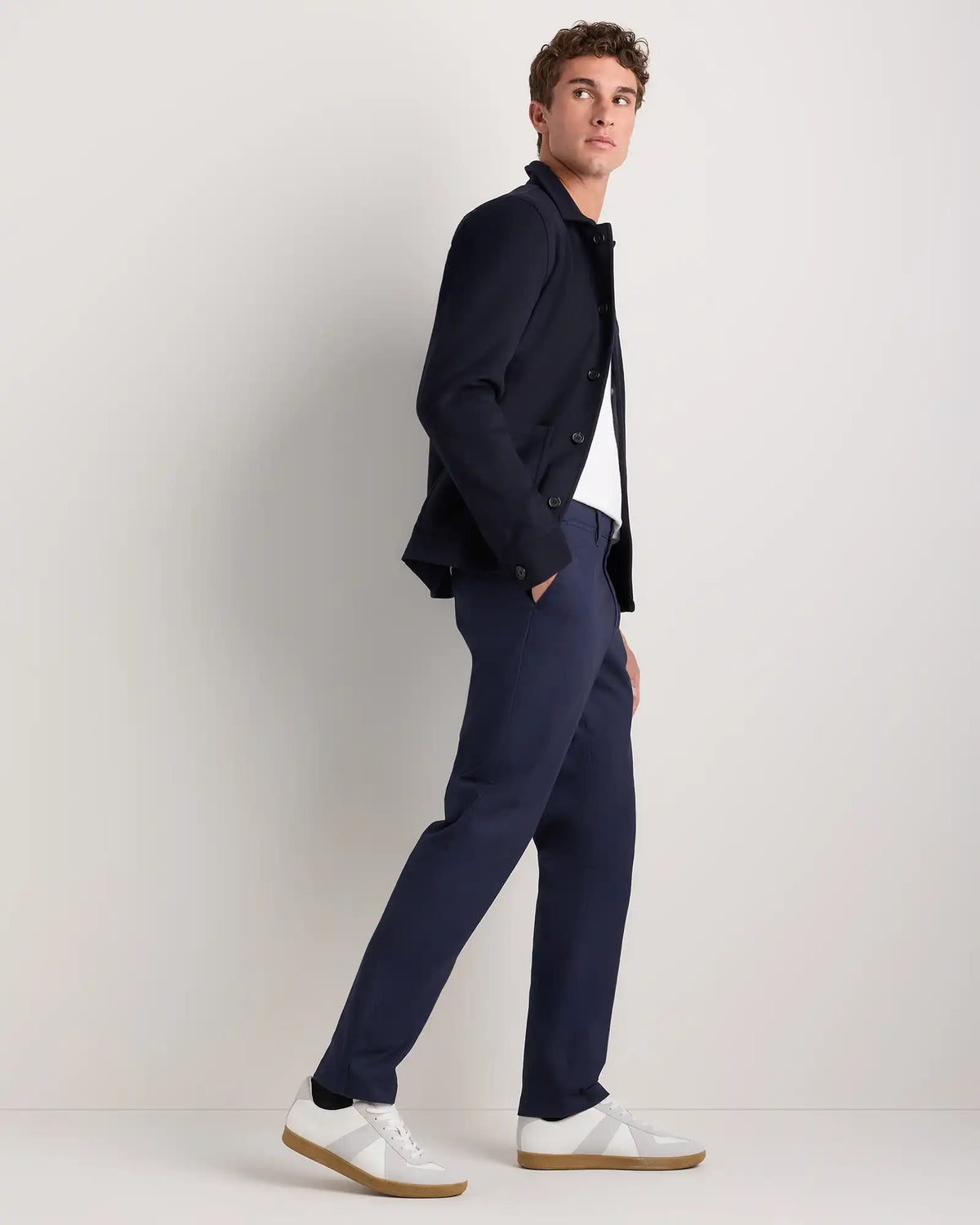 Organic Cotton Stretch Chino Pants - Straight