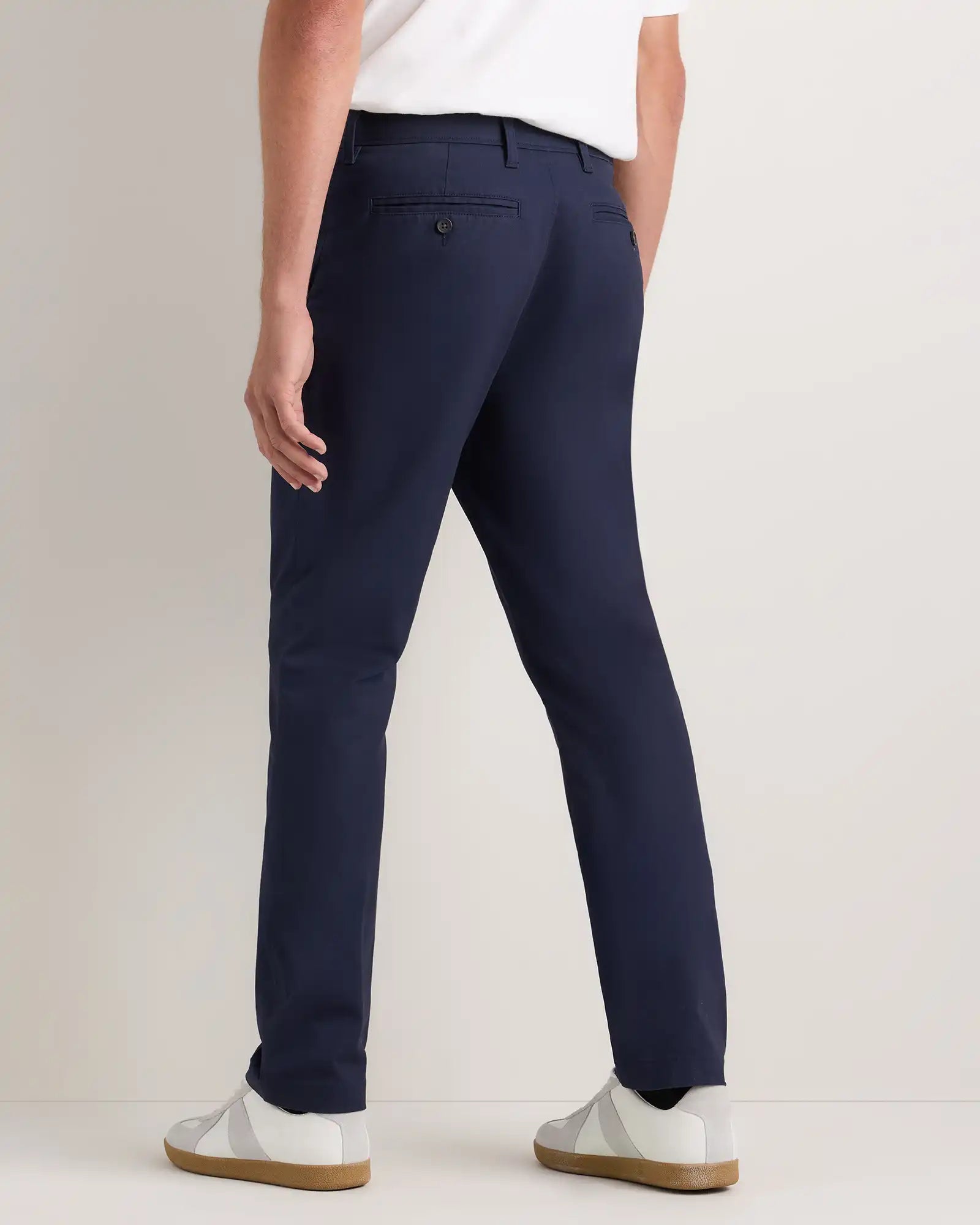 Organic Cotton Stretch Chino Pants - Straight