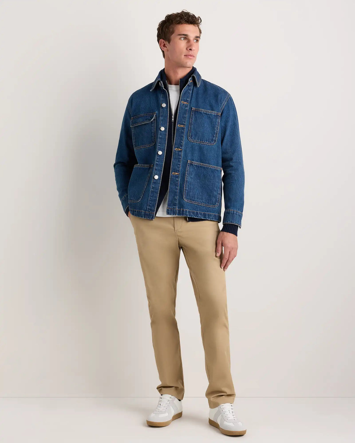 Organic Cotton Stretch Chino Pants - Straight