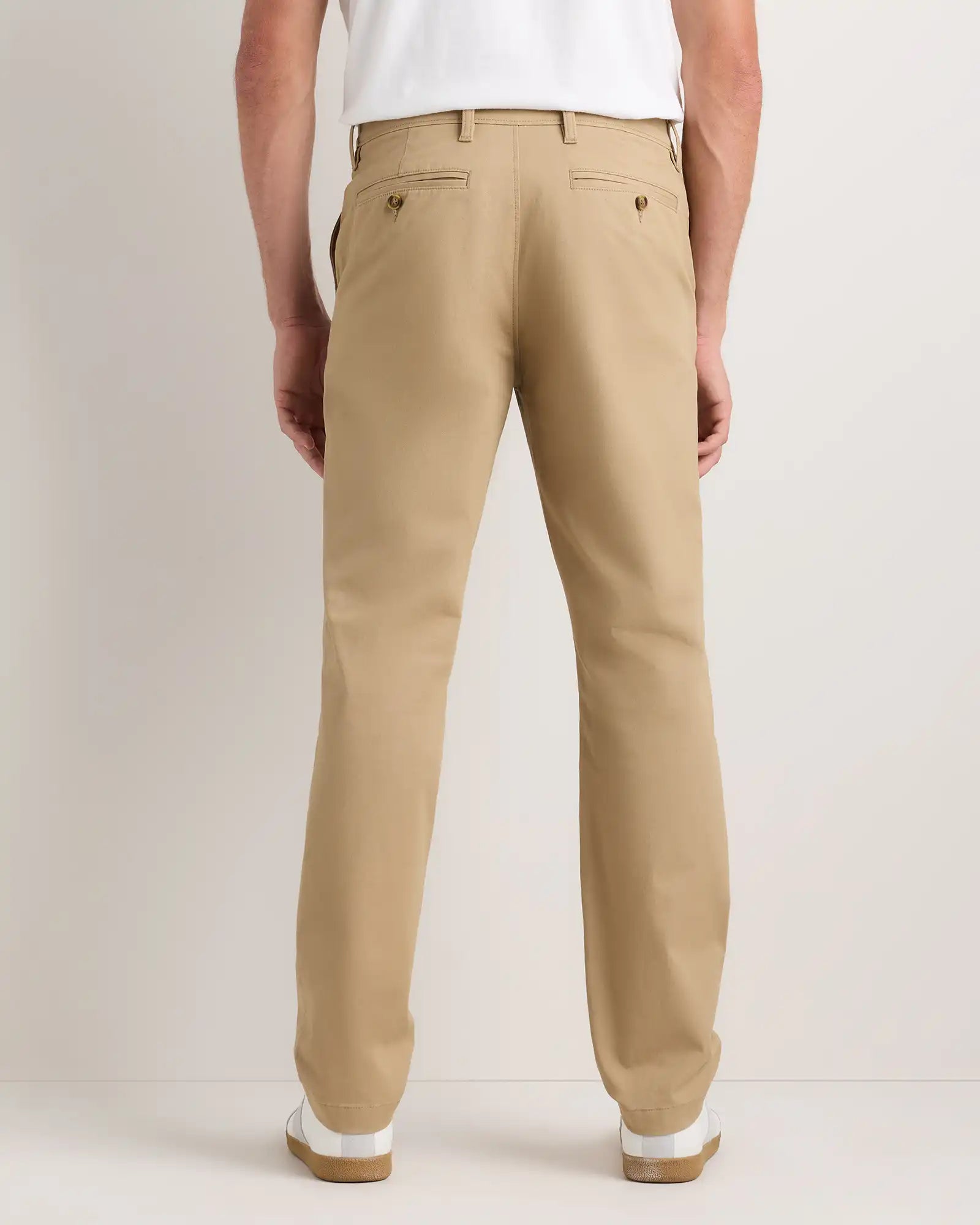 Organic Cotton Stretch Chino Pants - Straight