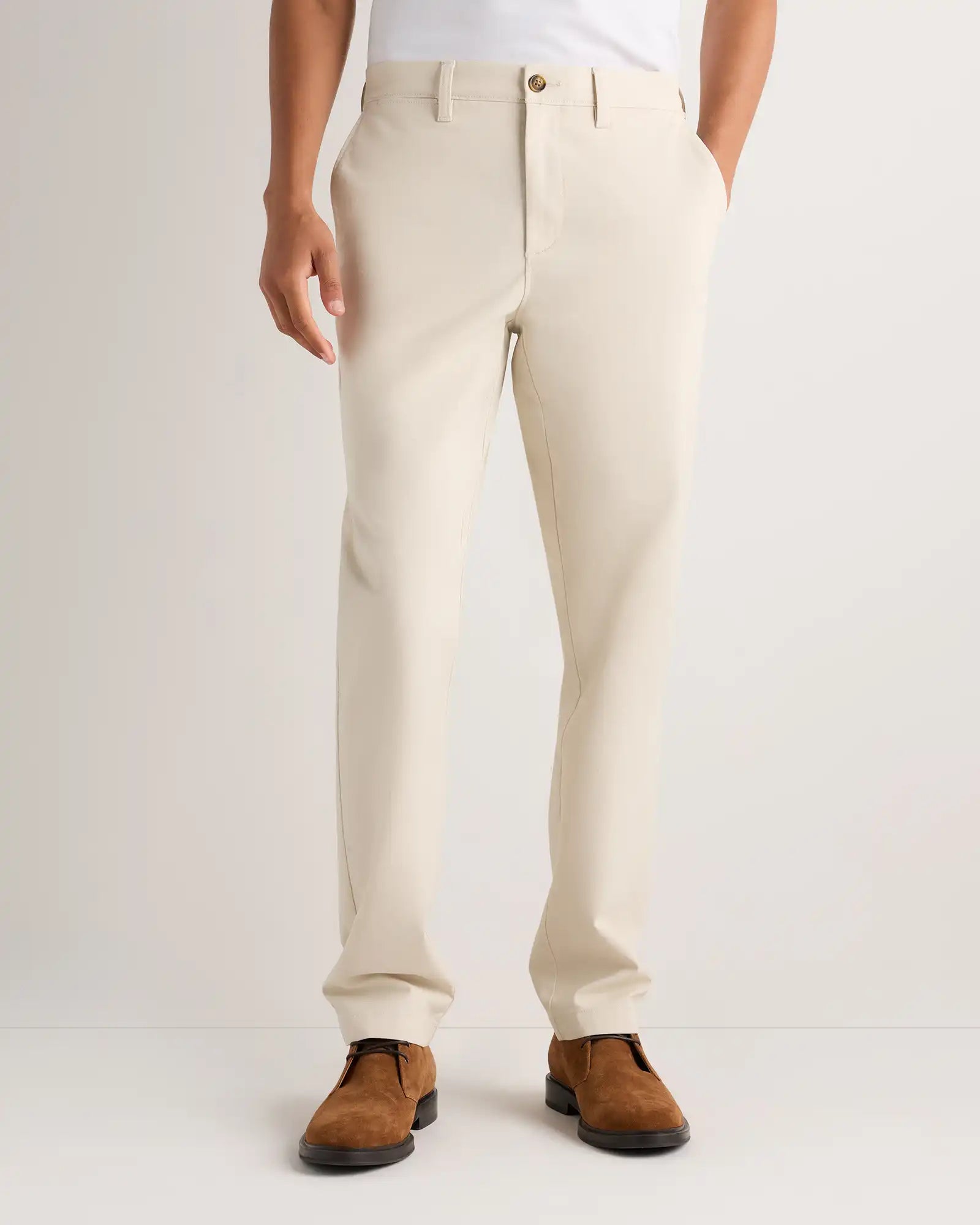 Organic Cotton Stretch Chino Pants - Straight