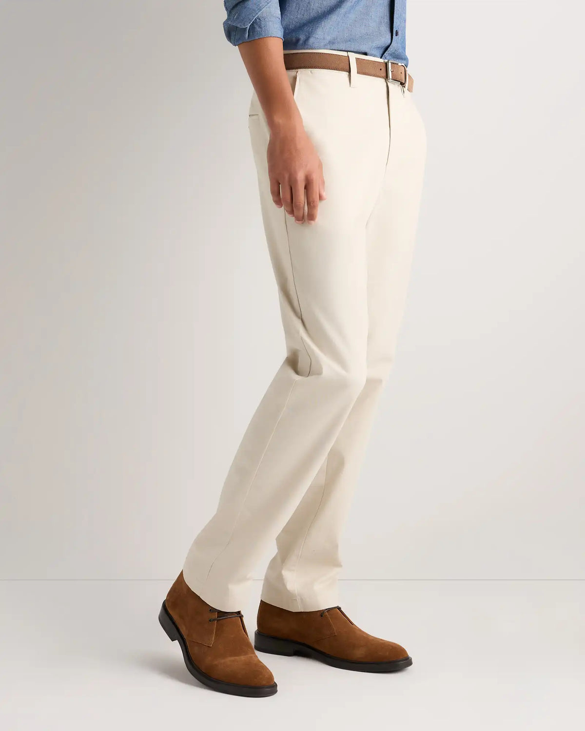 Organic Cotton Stretch Chino Pants - Straight