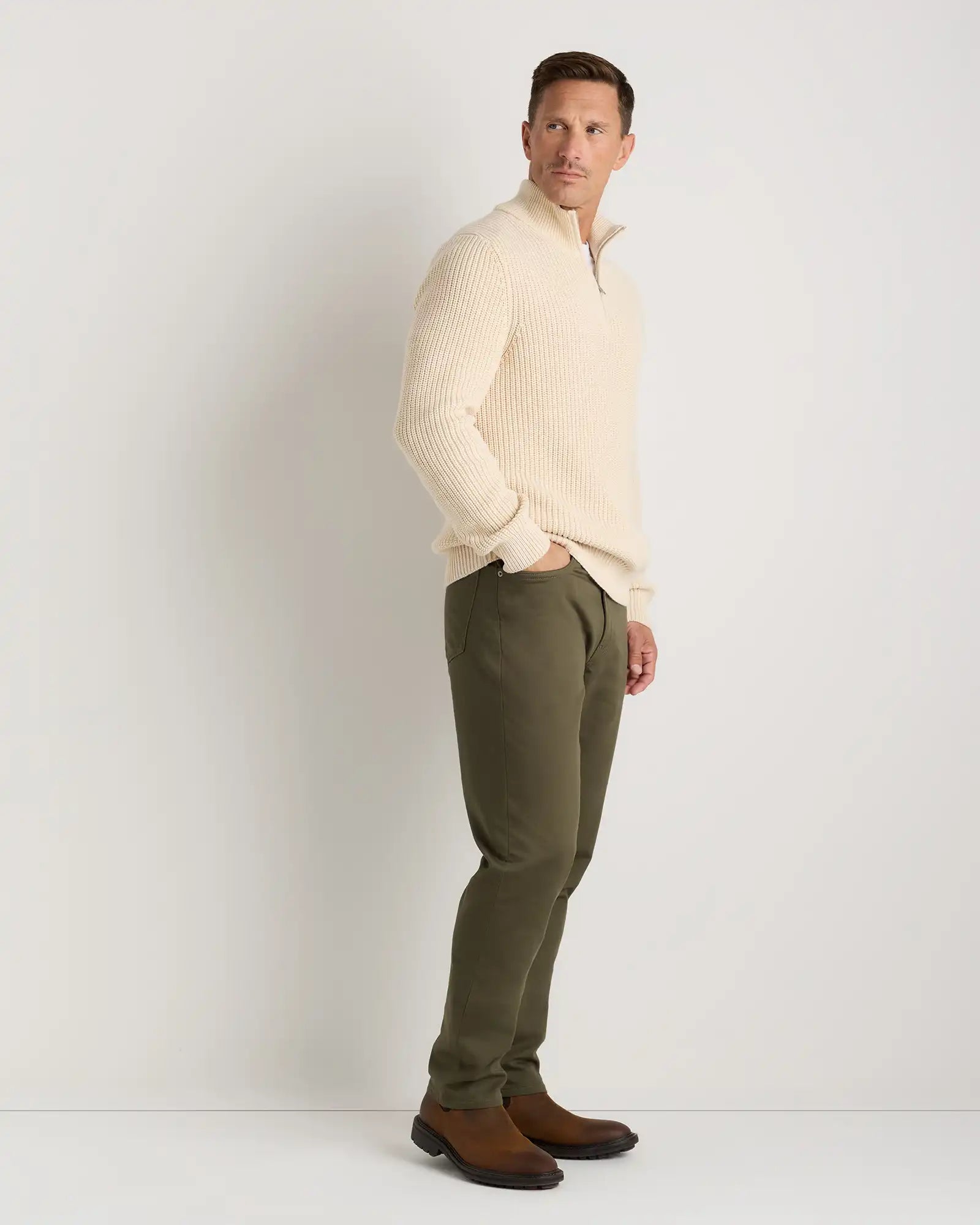 Comfort Stretch Traveler 5-Pocket Pants - Athletic Tapered