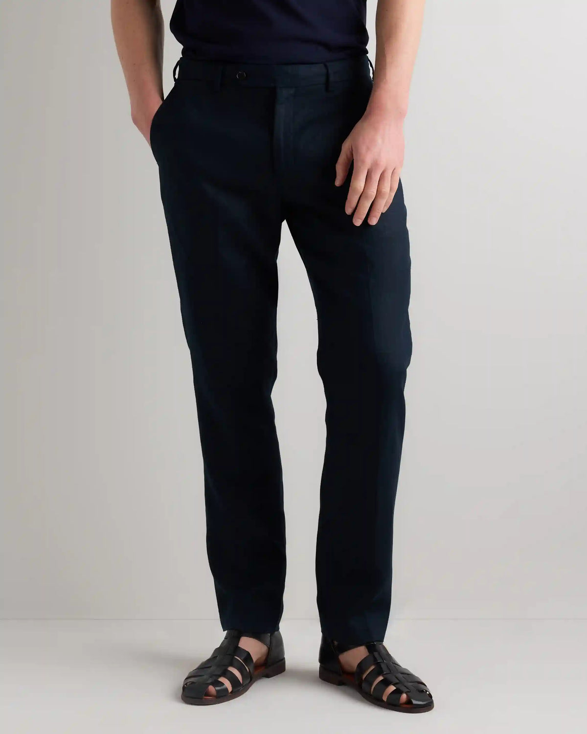 100% European Linen Tailored Dress Pants