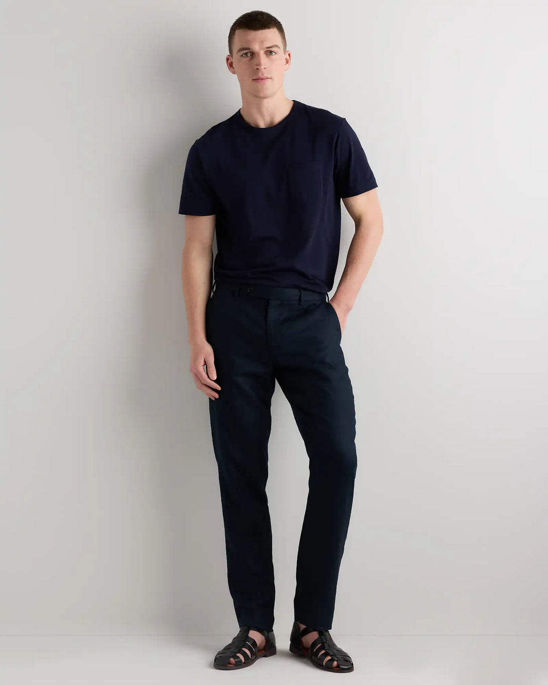 100% European Linen Tailored Dress Pants