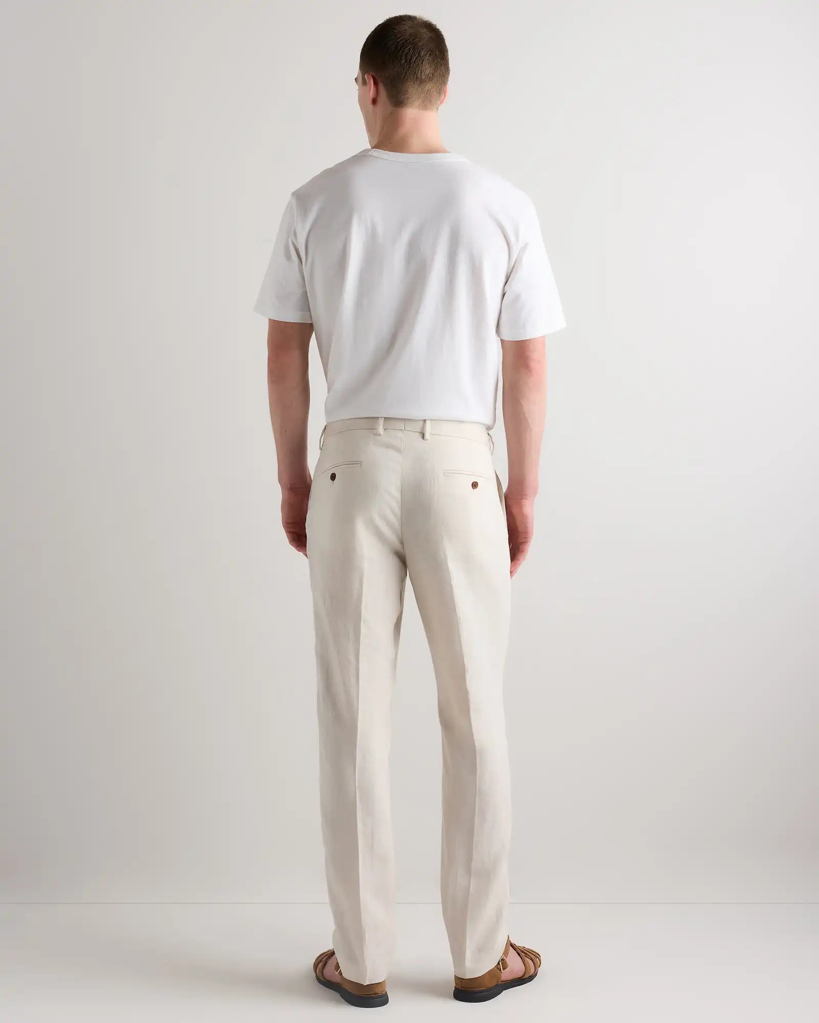 100% European Linen Tailored Dress Pants