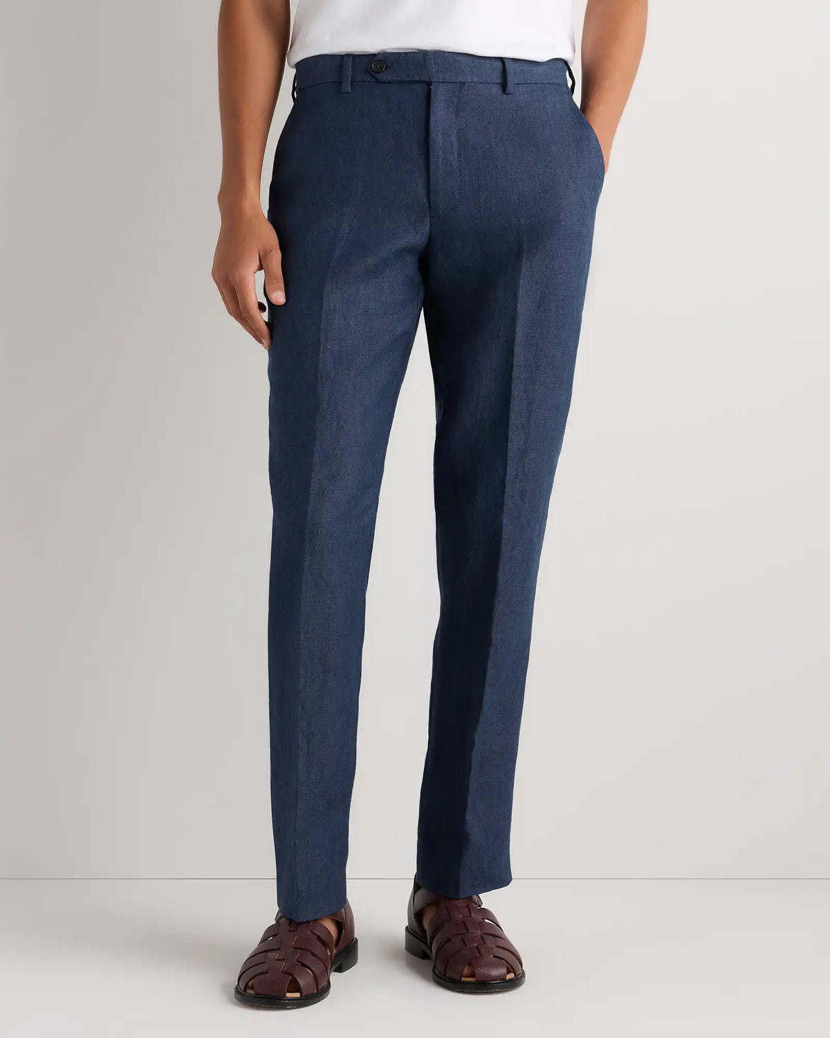 100% European Linen Tailored Dress Pants