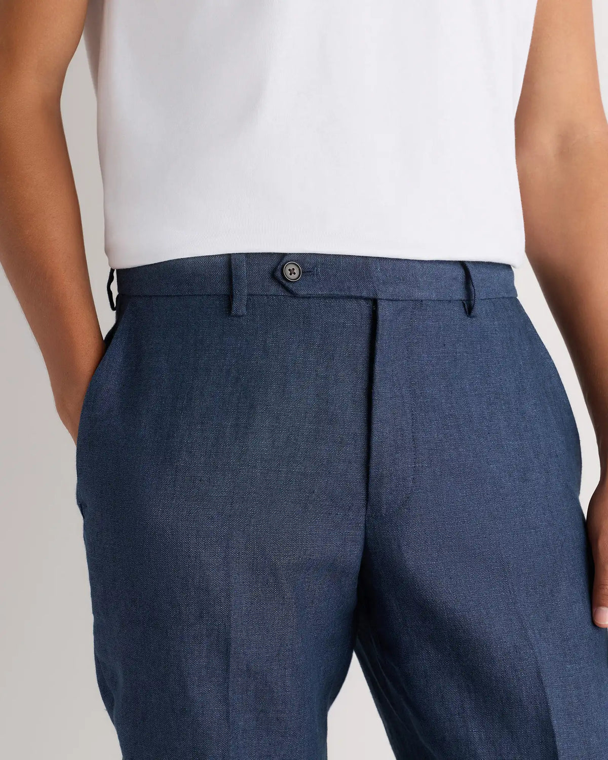 100% European Linen Tailored Dress Pants