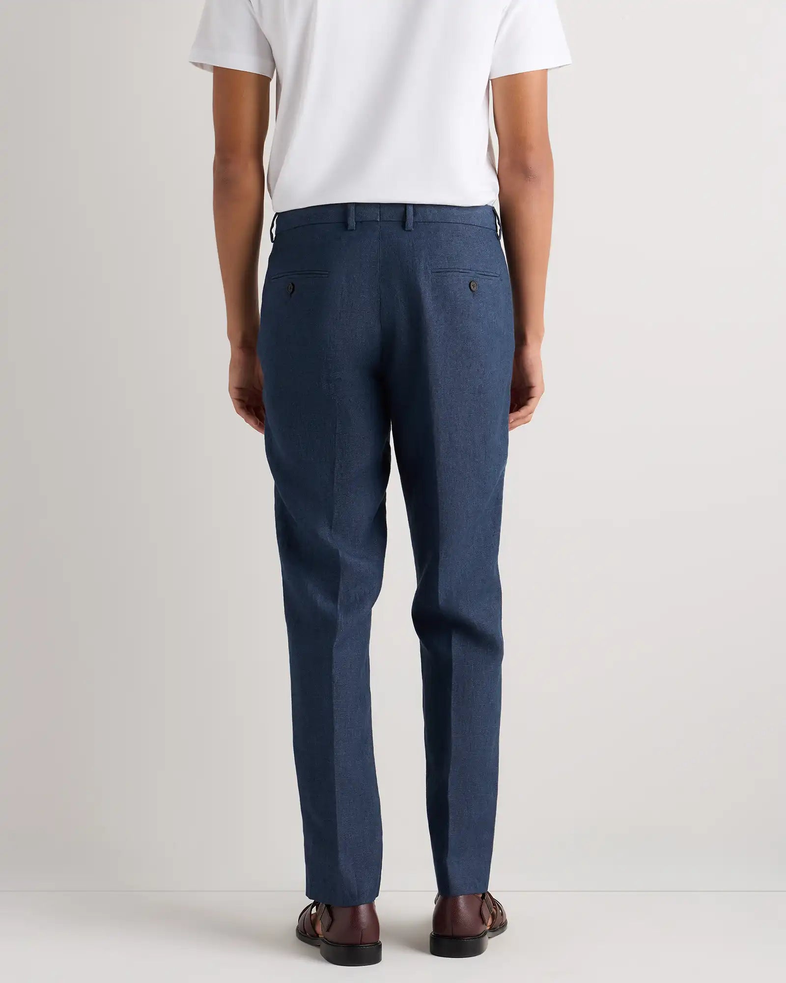 100% European Linen Tailored Dress Pants