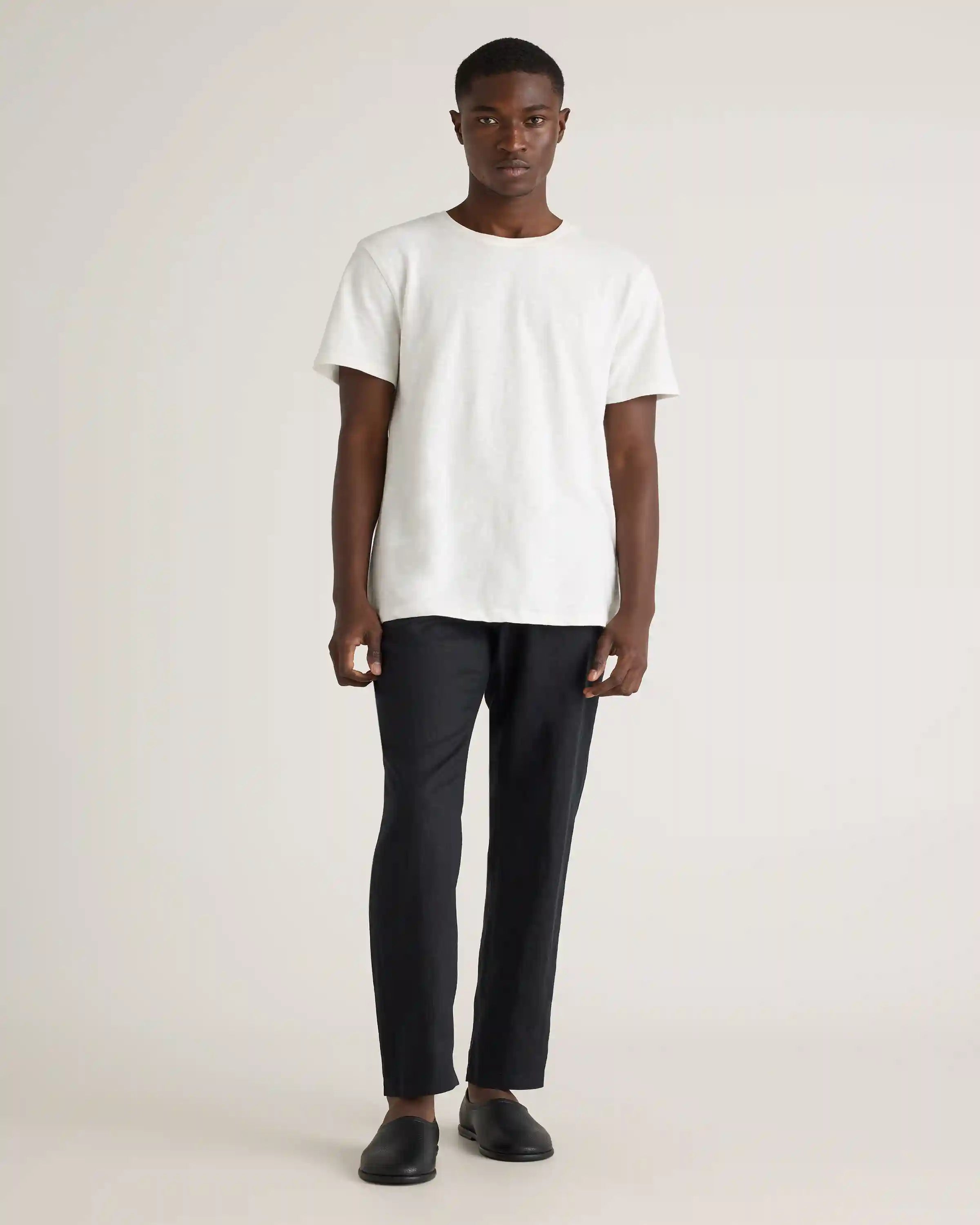 100% European Linen Drawstring Beach Pants