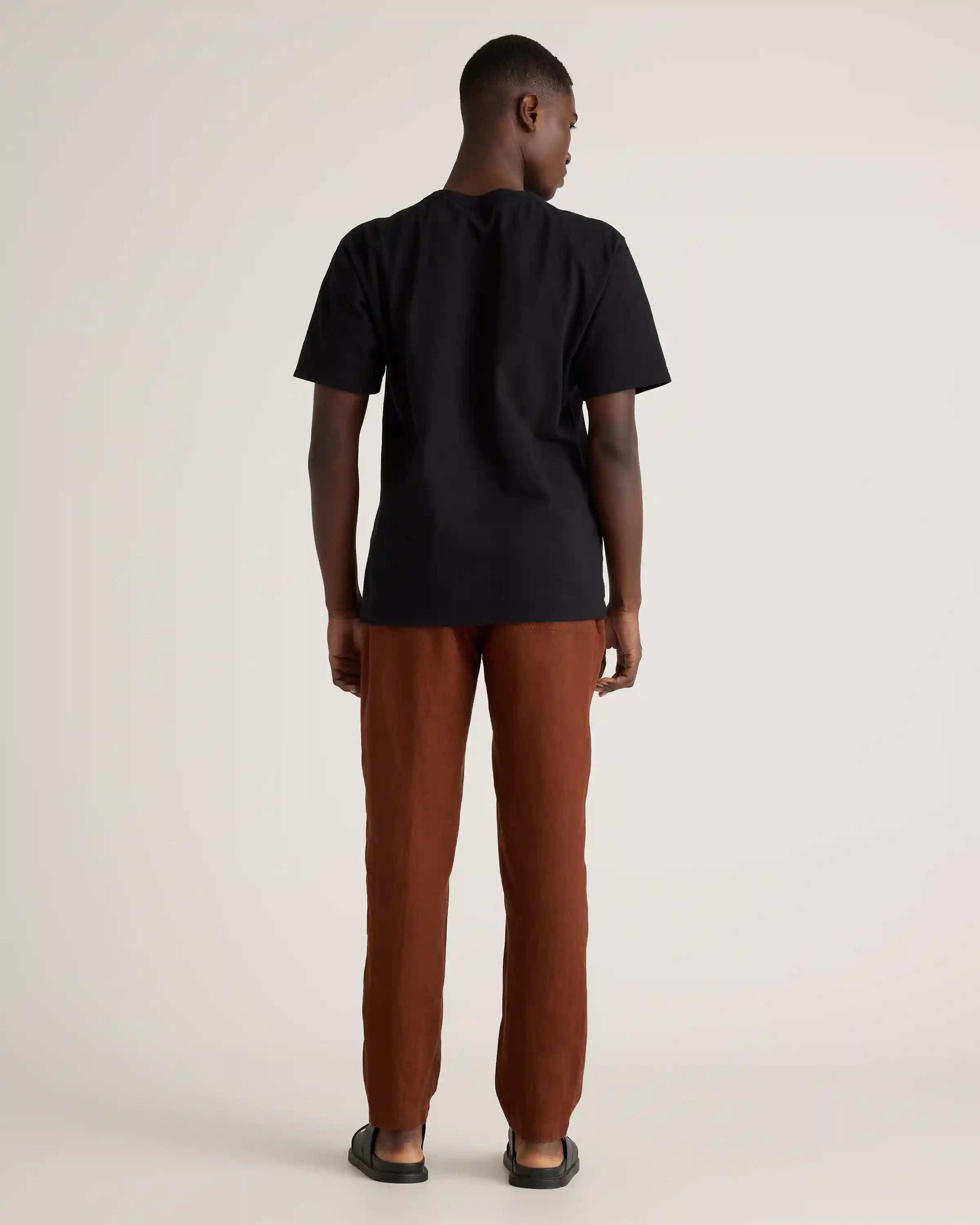 100% European Linen Drawstring Beach Pants