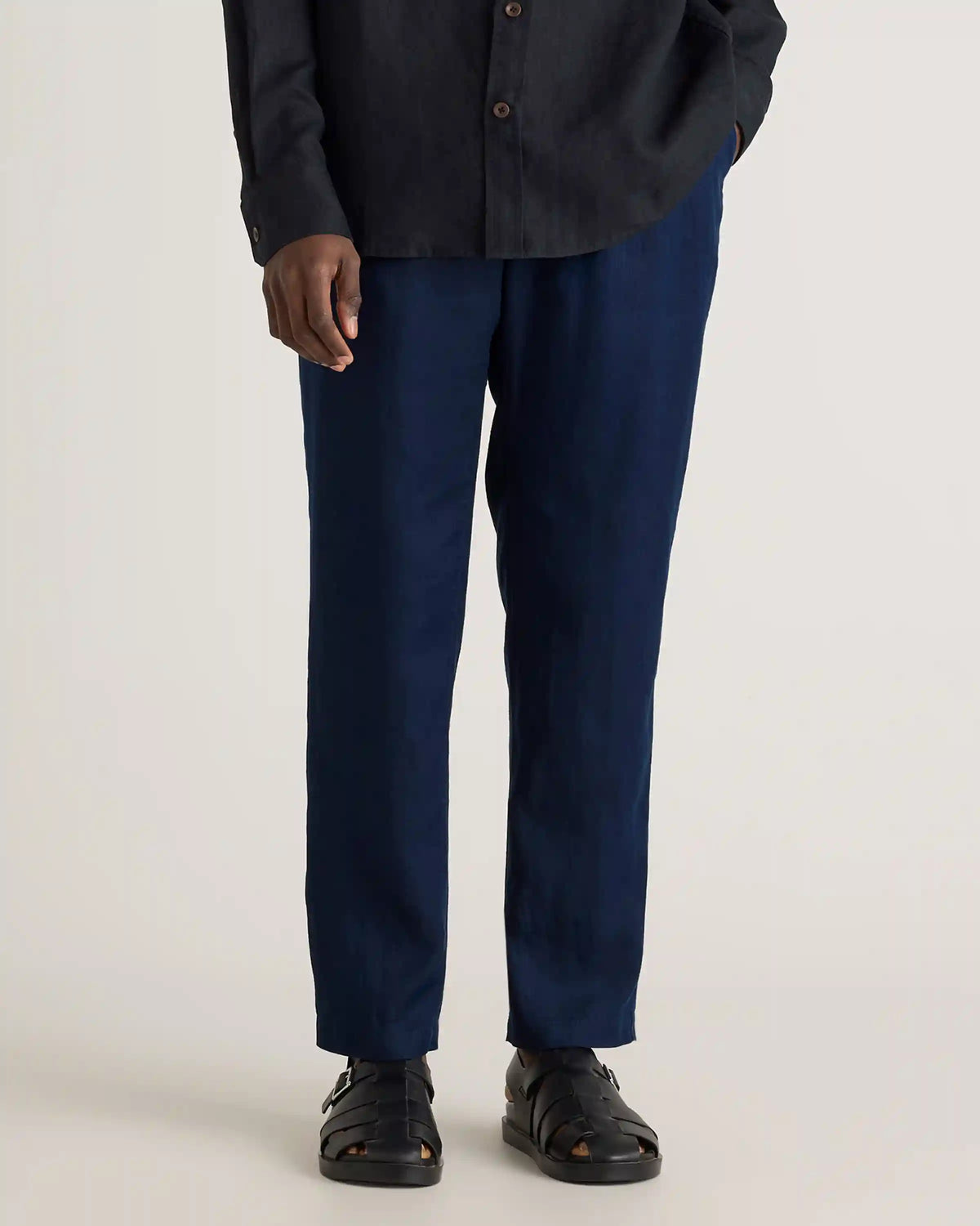 100% European Linen Drawstring Beach Pants