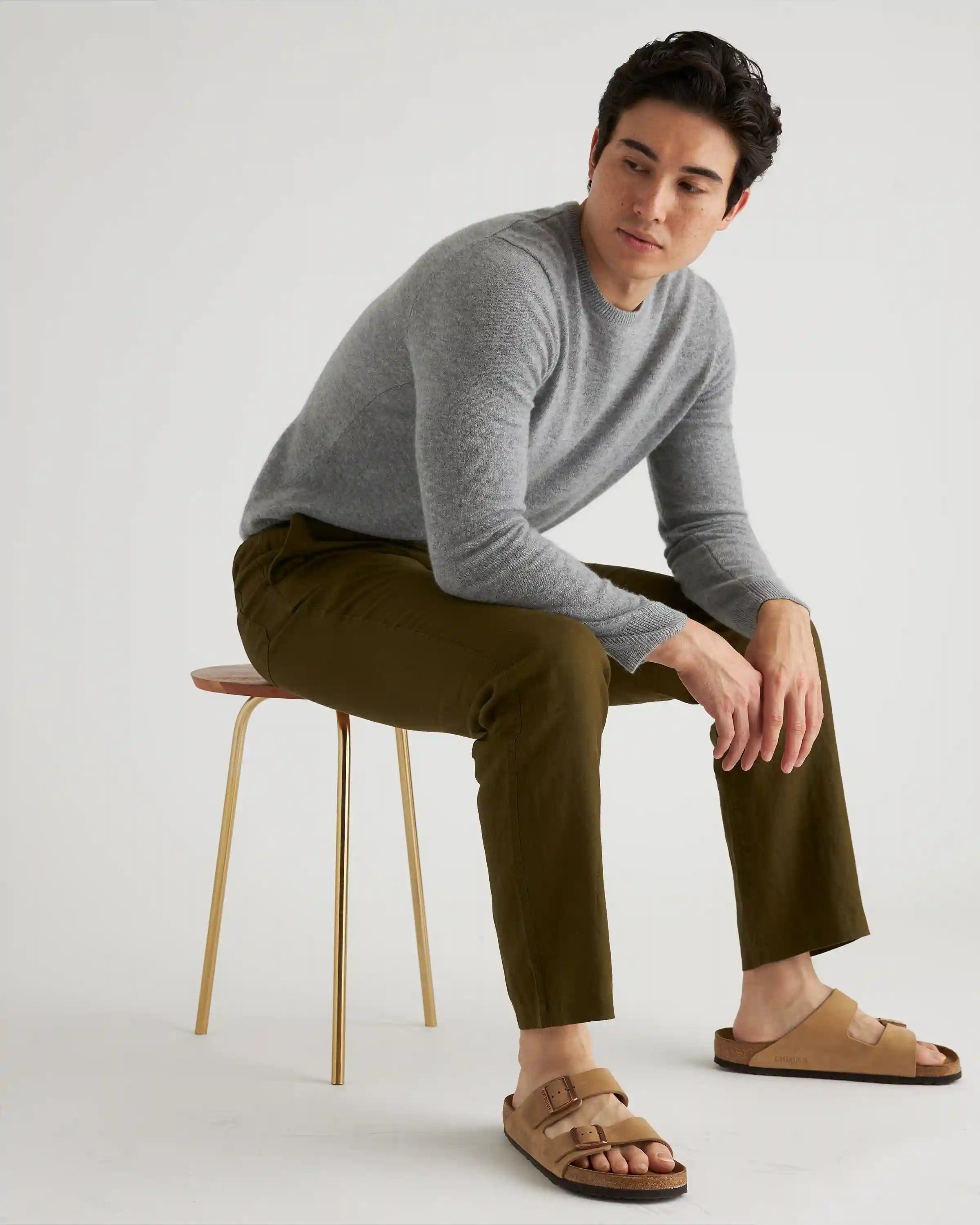 100% European Linen Drawstring Beach Pants