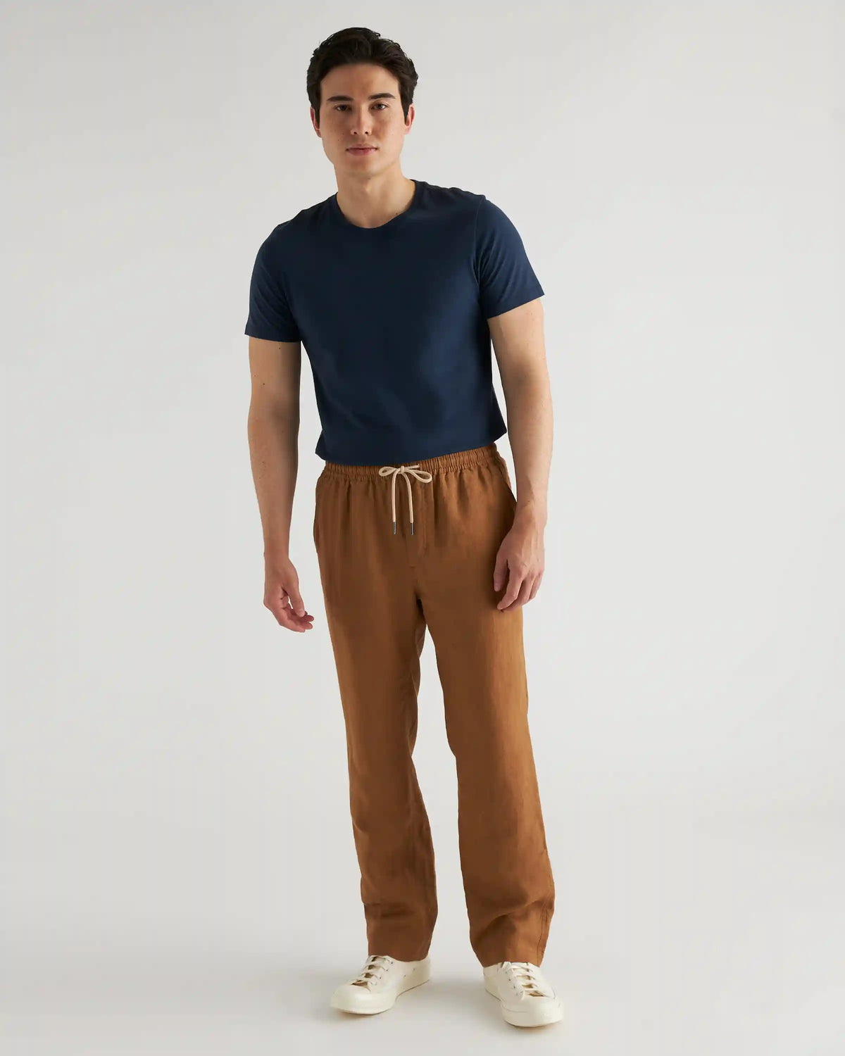 100% European Linen Drawstring Beach Pants