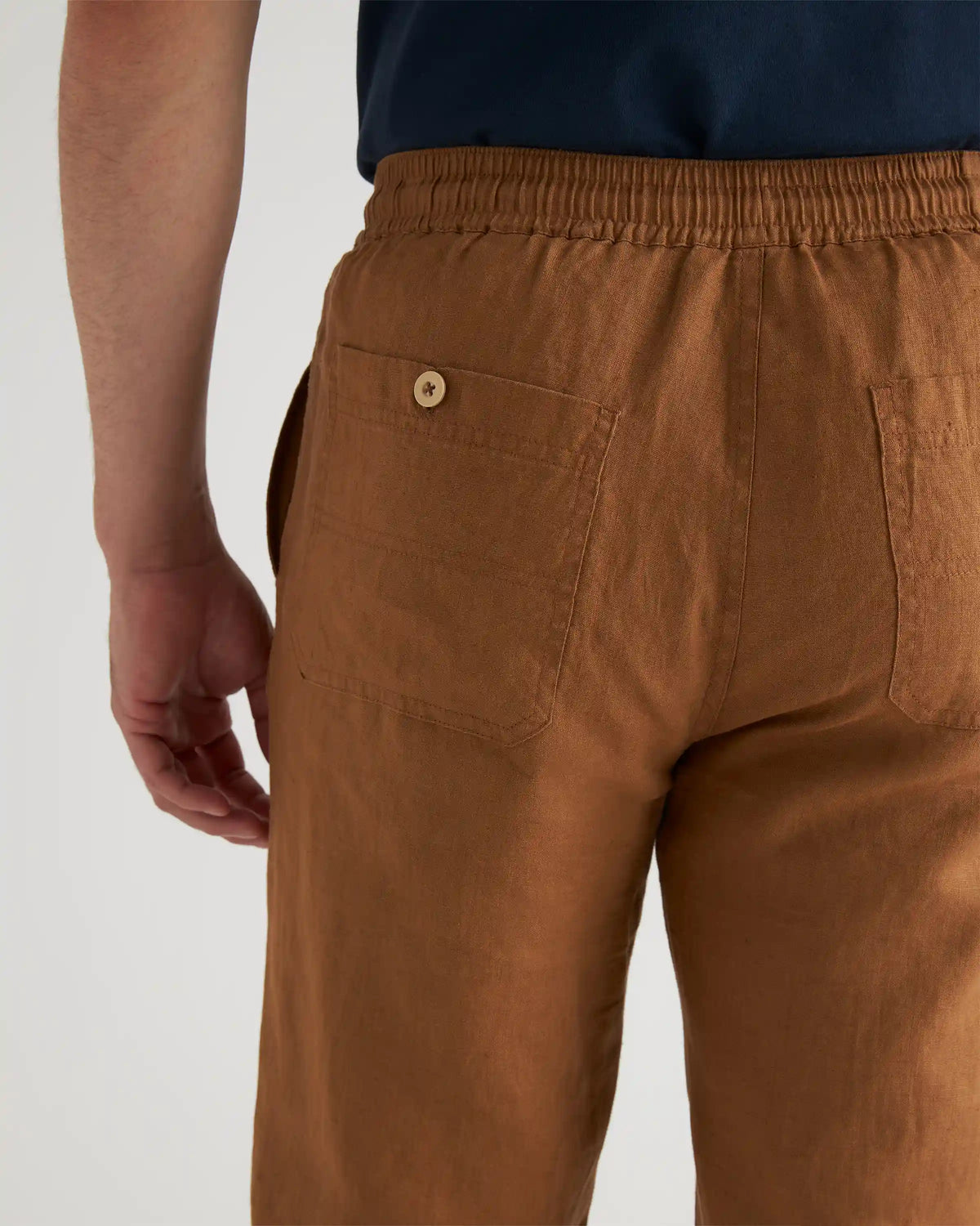 100% European Linen Drawstring Beach Pants