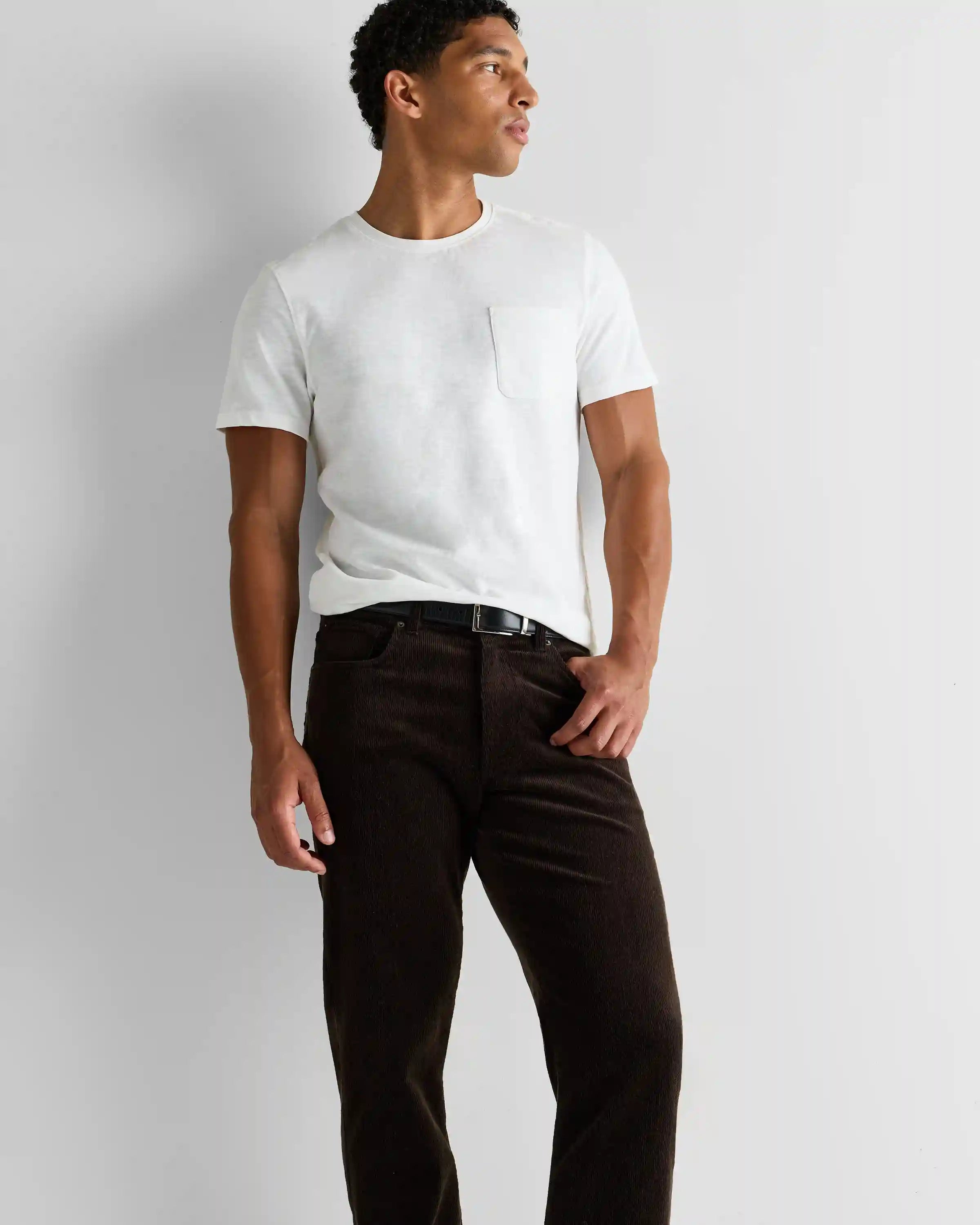 Organic Stretch Corduroy 5-Pocket Pants