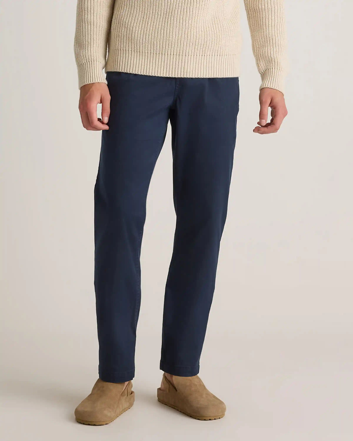 Cotton Chino Drawstring Pants