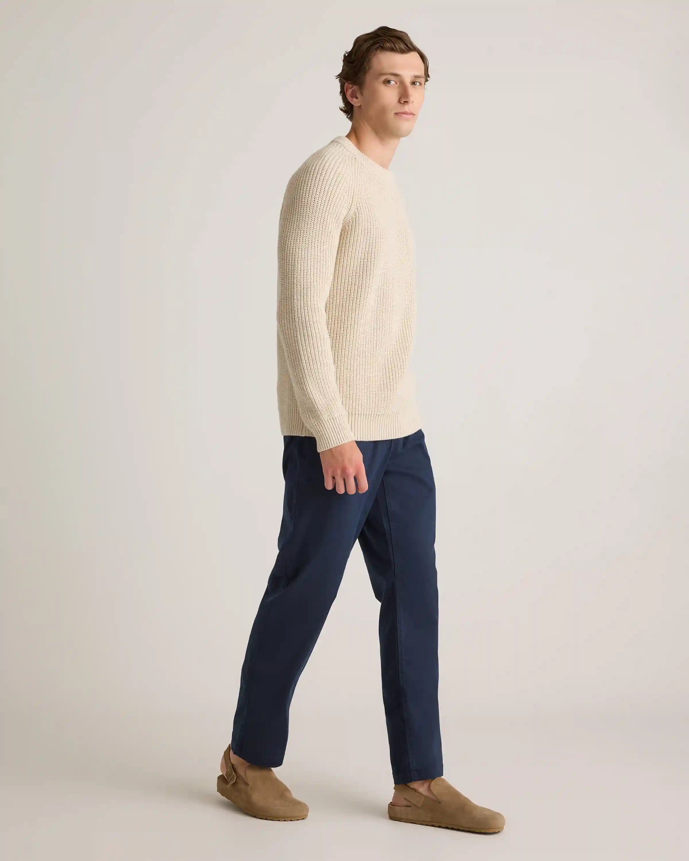 Cotton Chino Drawstring Pants