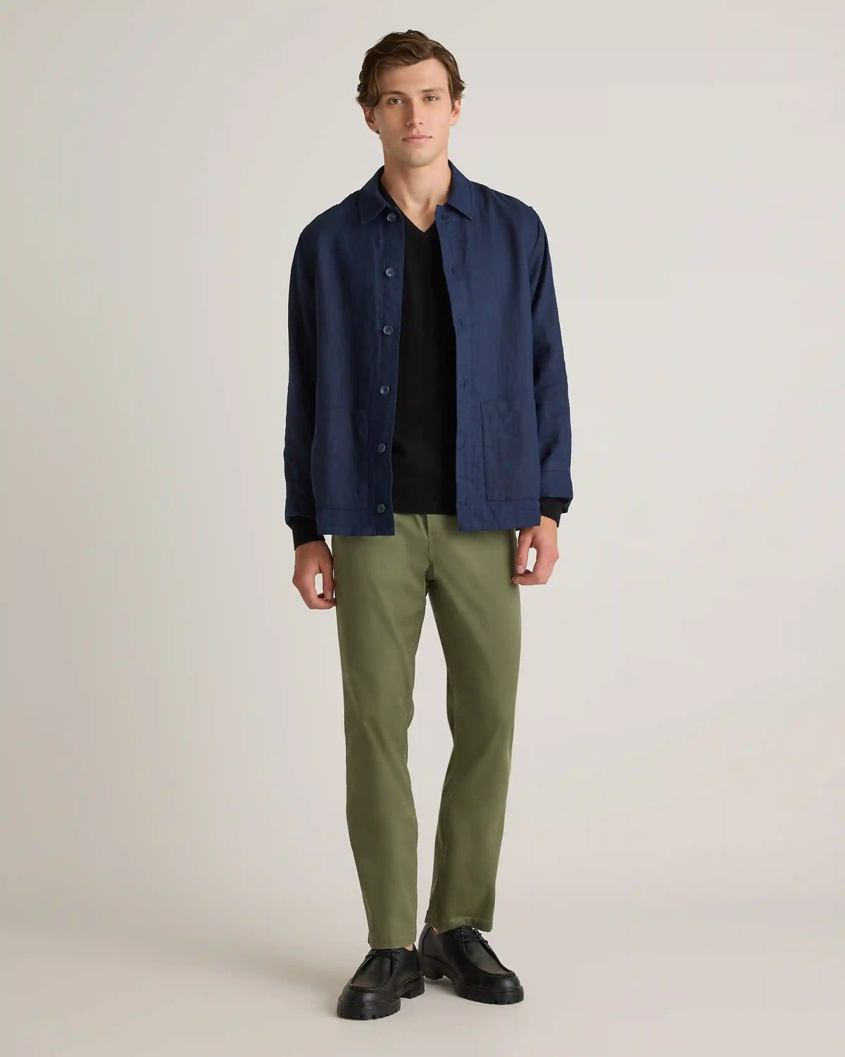 Cotton Chino Drawstring Pants