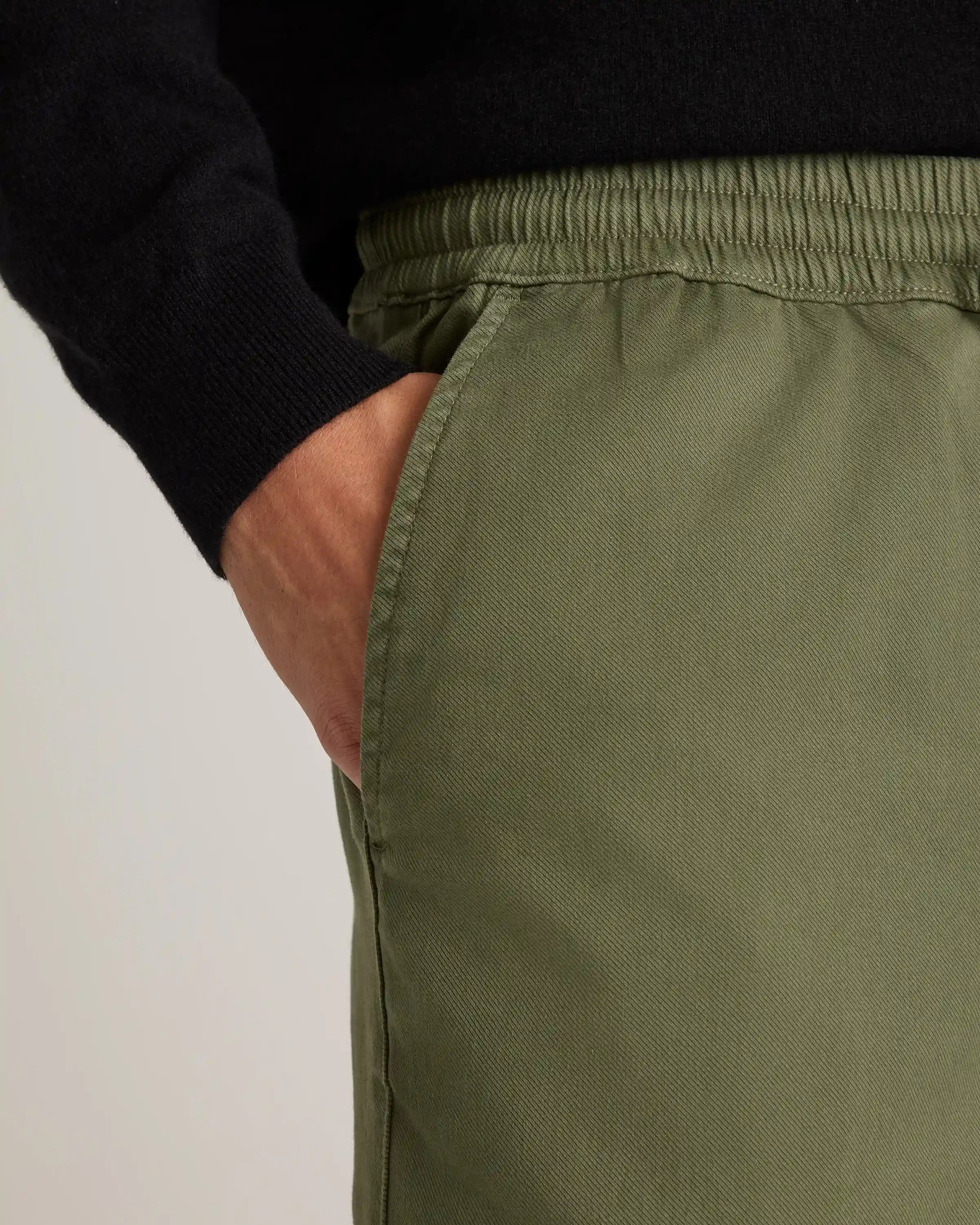Cotton Chino Drawstring Pants