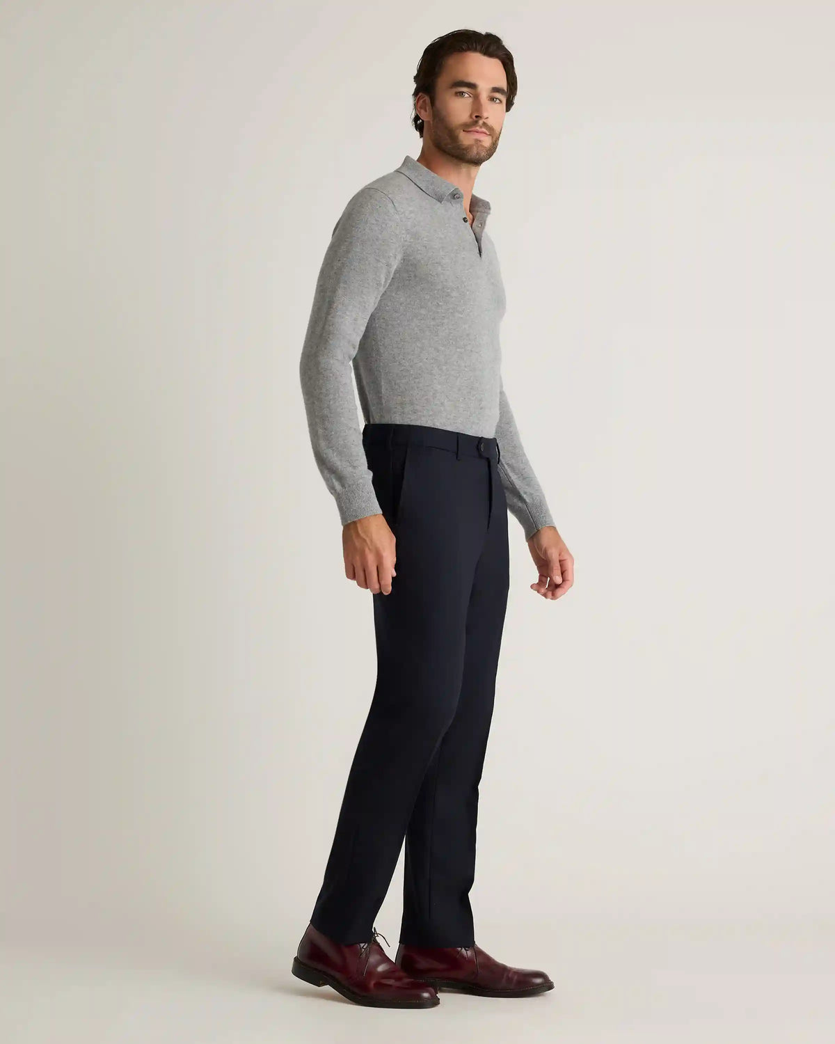 Stretch Wool Dress Pants - Slim