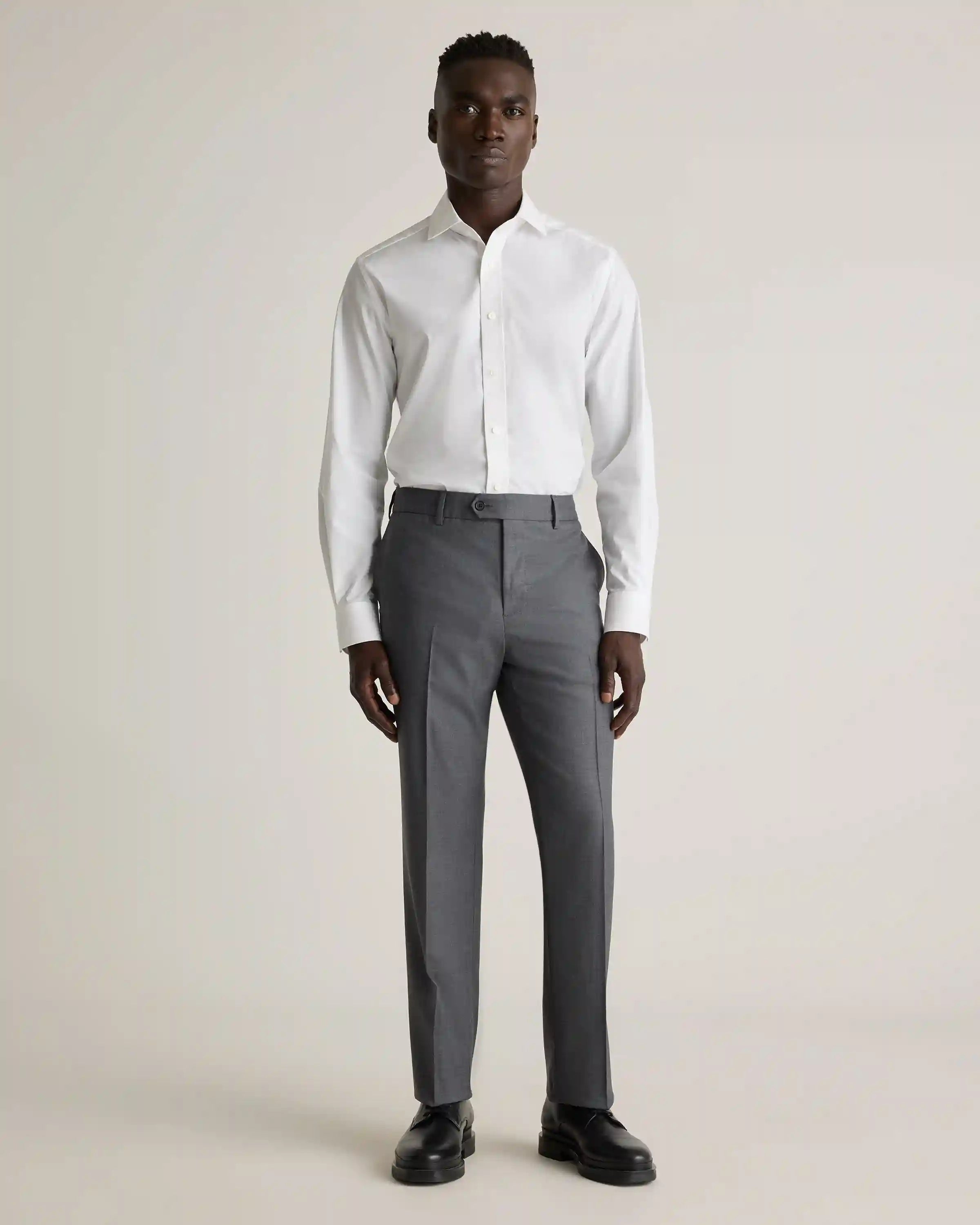 Stretch Wool Dress Pants - Slim