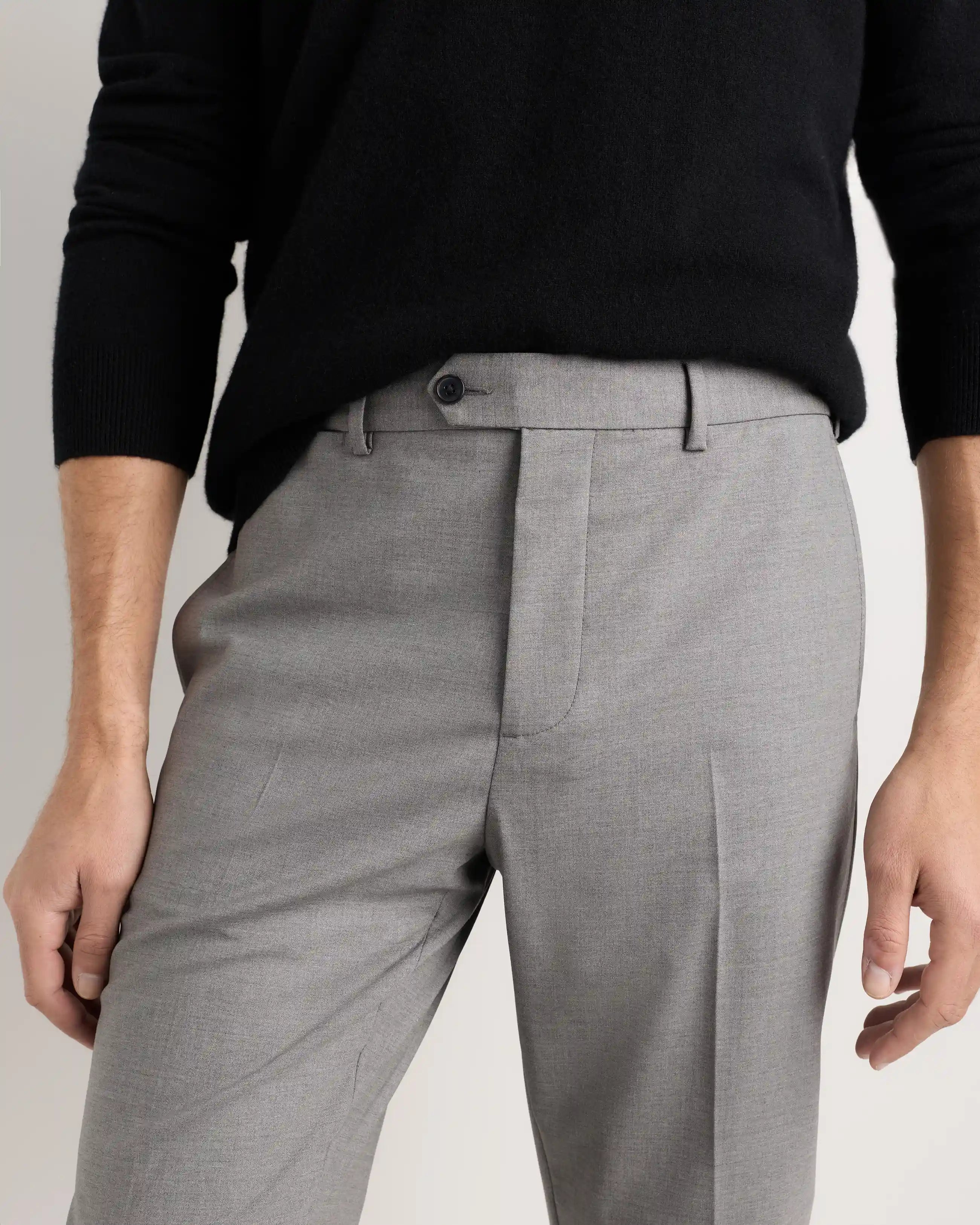 Stretch Wool Dress Pants - Slim