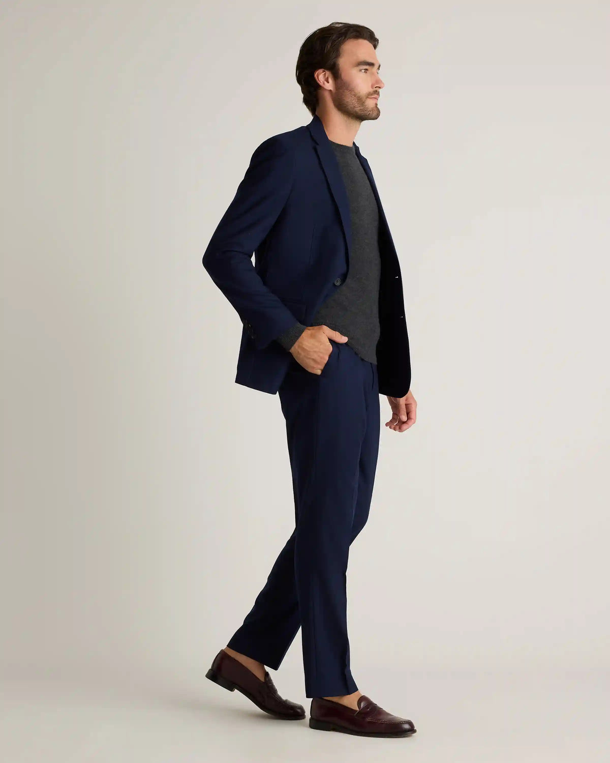 Stretch Wool Dress Pants - Slim