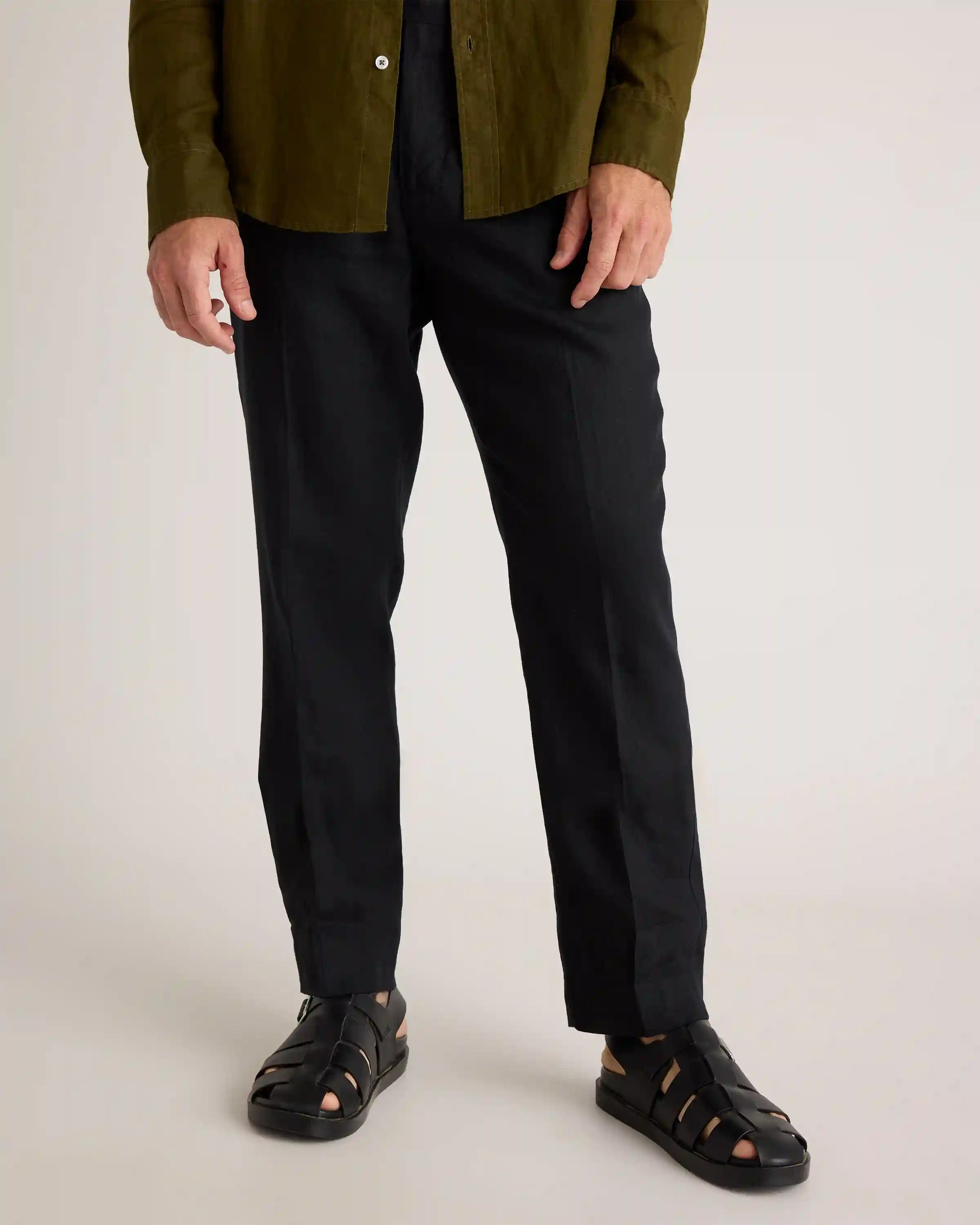 100% European Linen Dress Pants