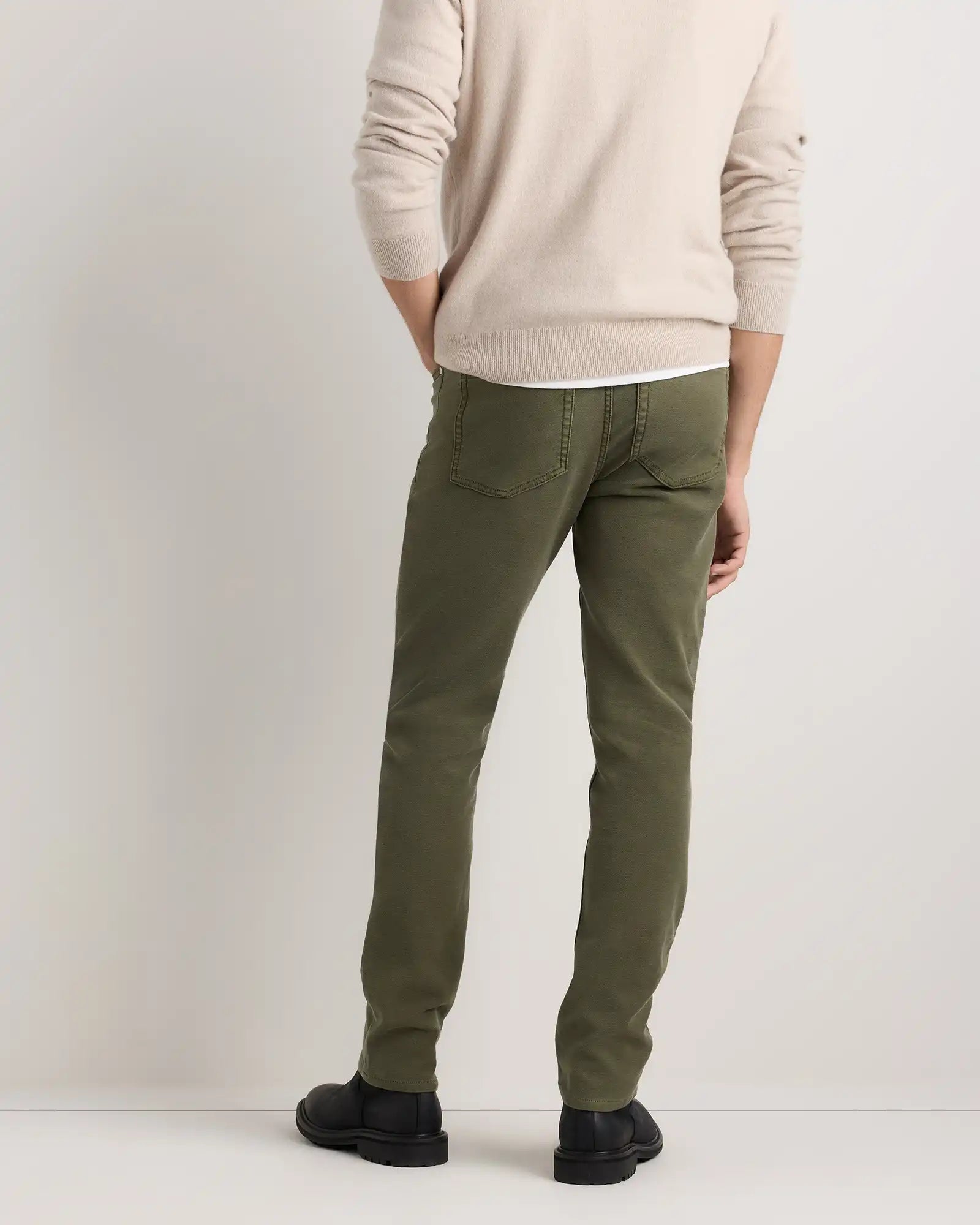 French Terry 5-Pocket Pants - Slim
