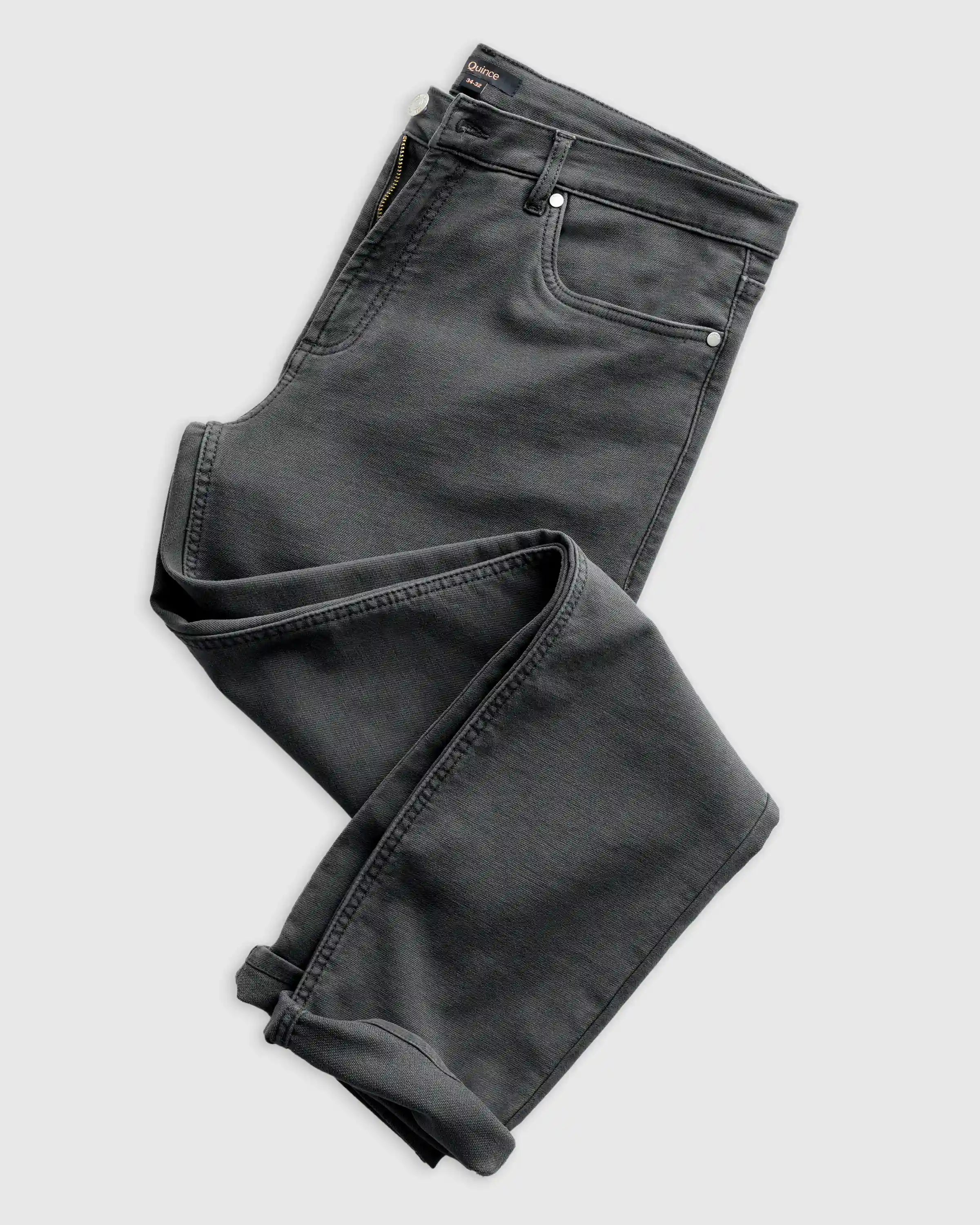 French Terry 5-Pocket Pants - Slim