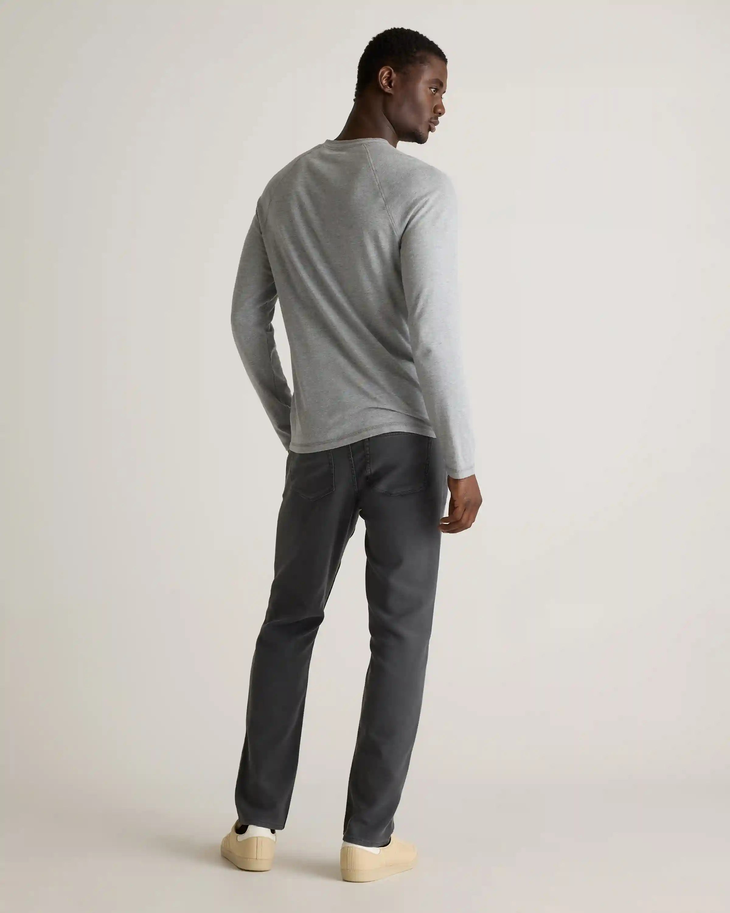 French Terry 5-Pocket Pants - Slim