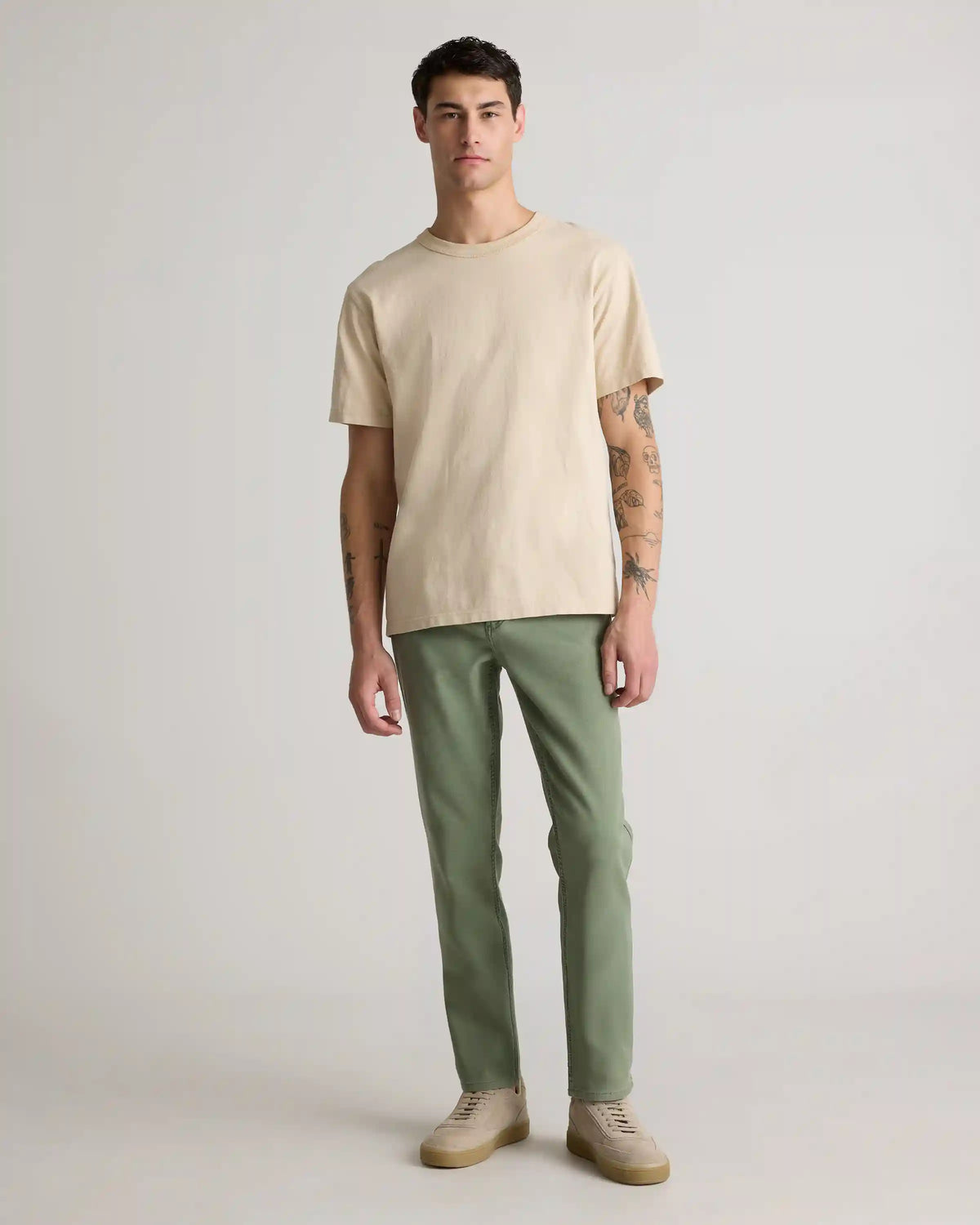 French Terry 5-Pocket Pants - Slim