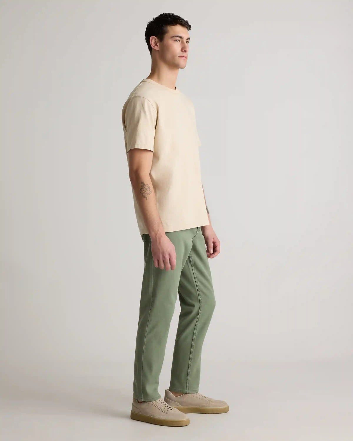 French Terry 5-Pocket Pants - Slim
