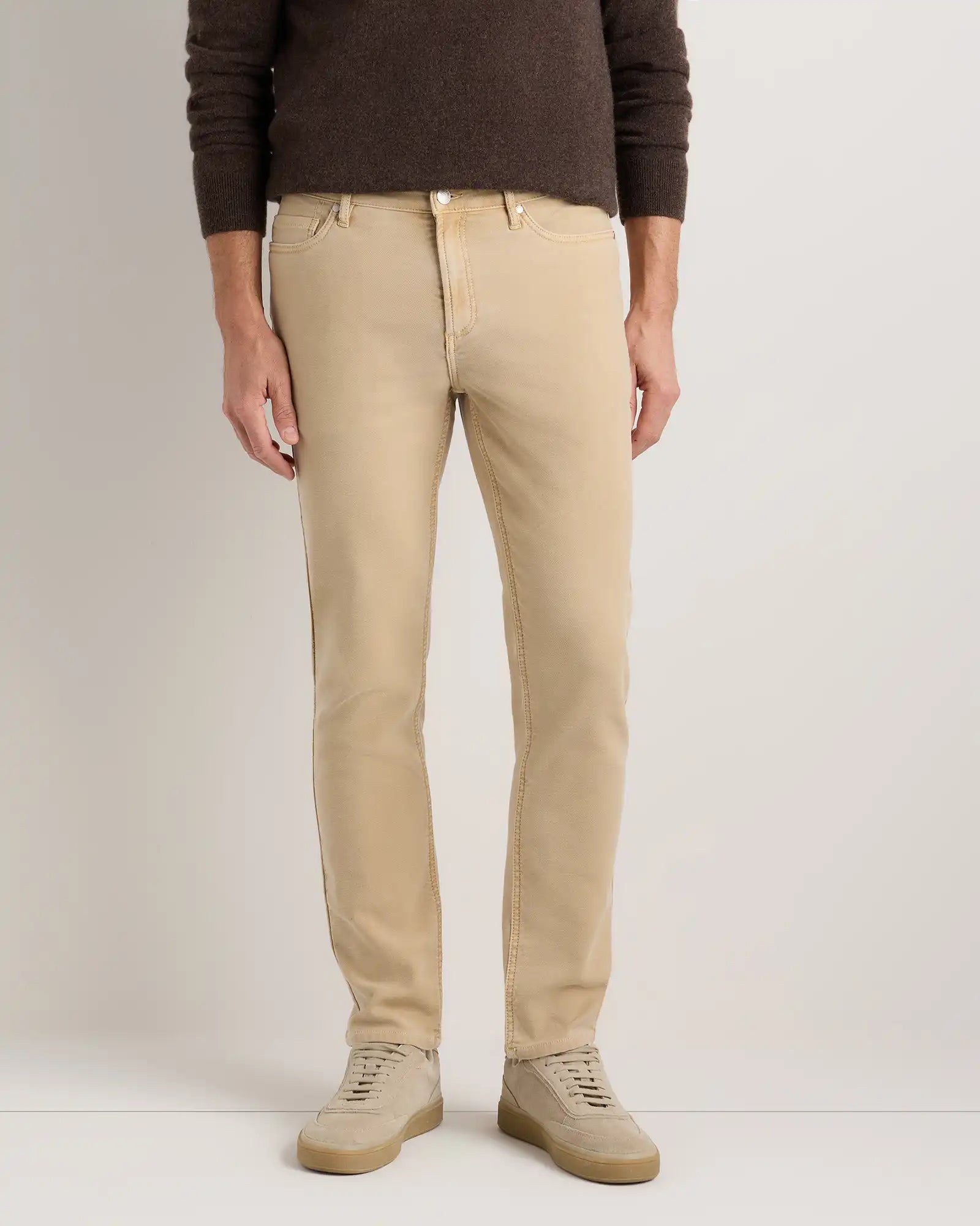 French Terry 5-Pocket Pants - Slim