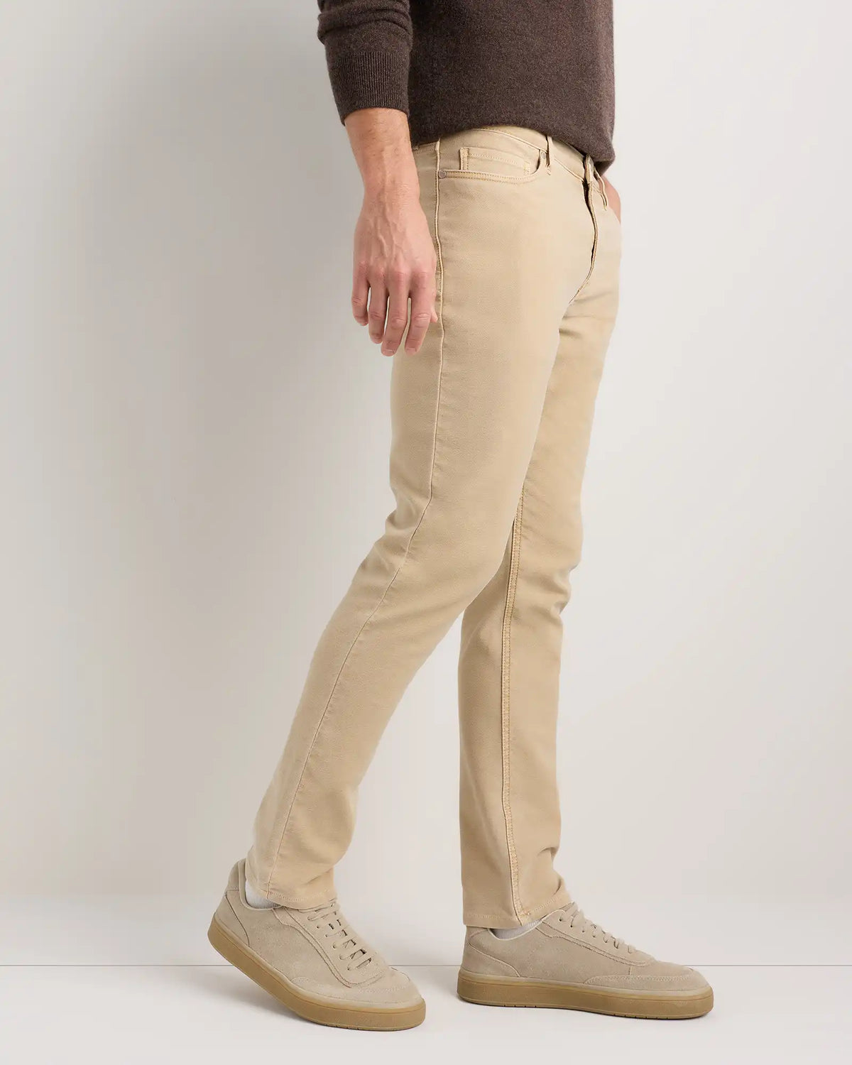 French Terry 5-Pocket Pants - Slim