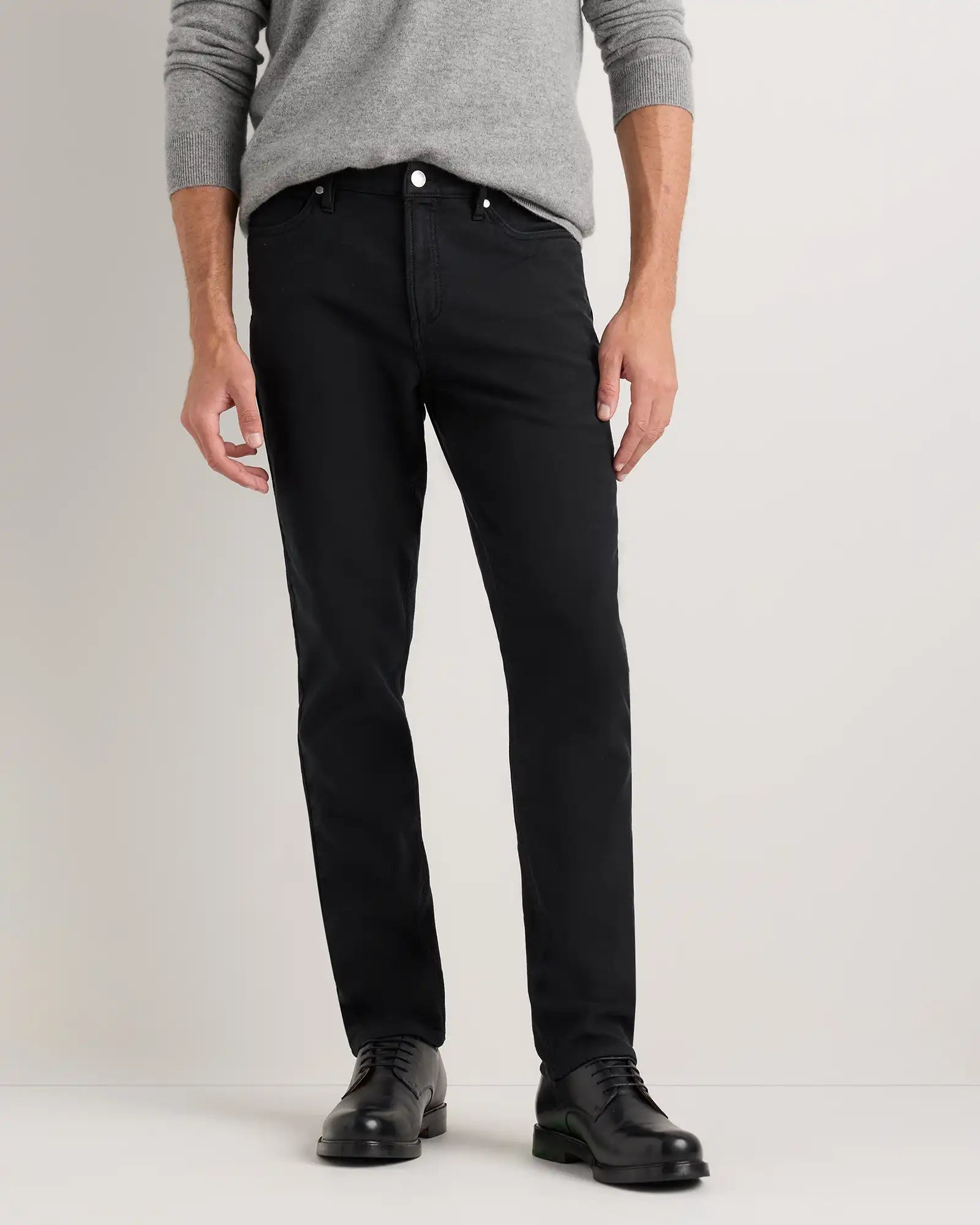 French Terry 5-Pocket Pants - Slim