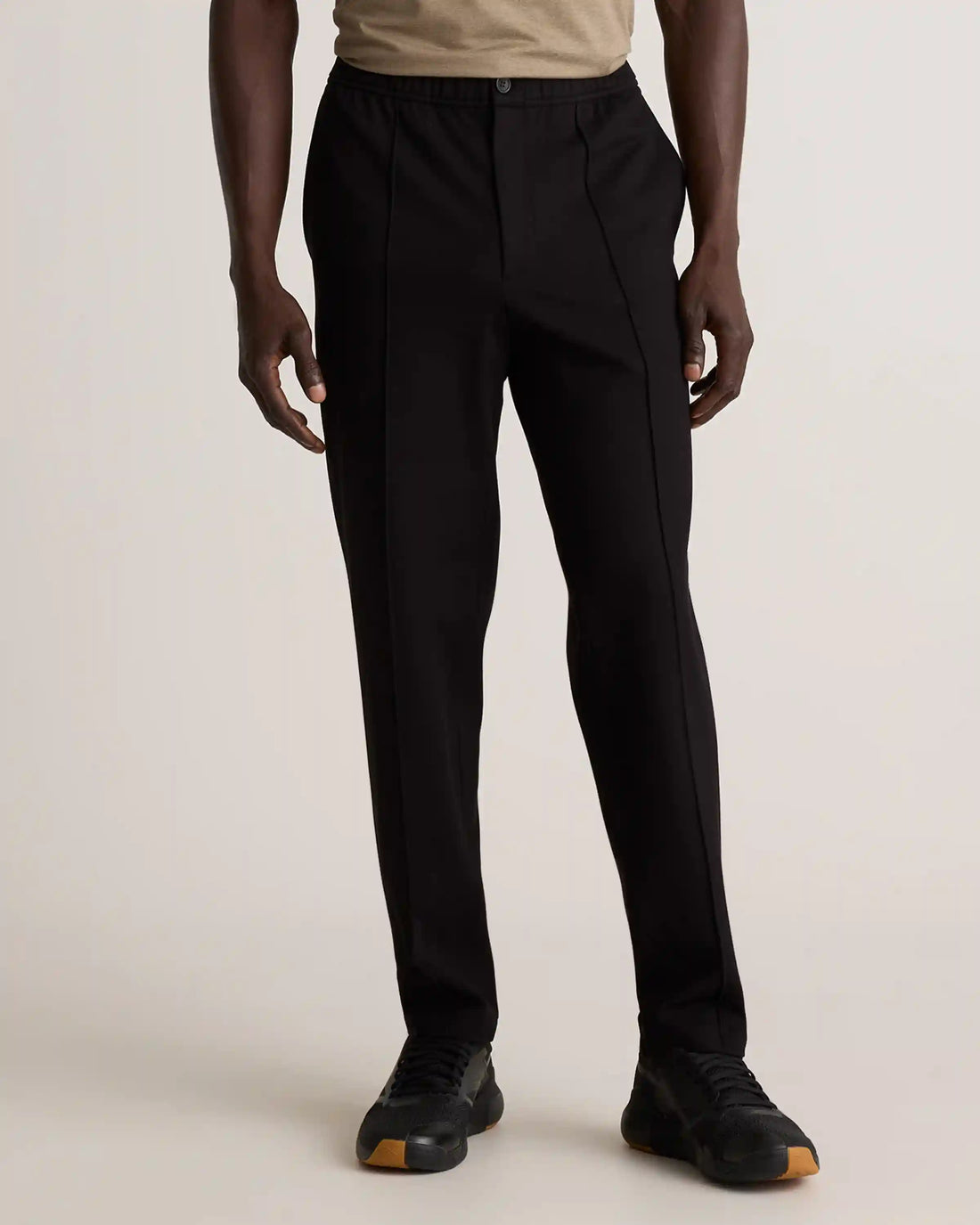 Stretch Knit Pintuck Trousers