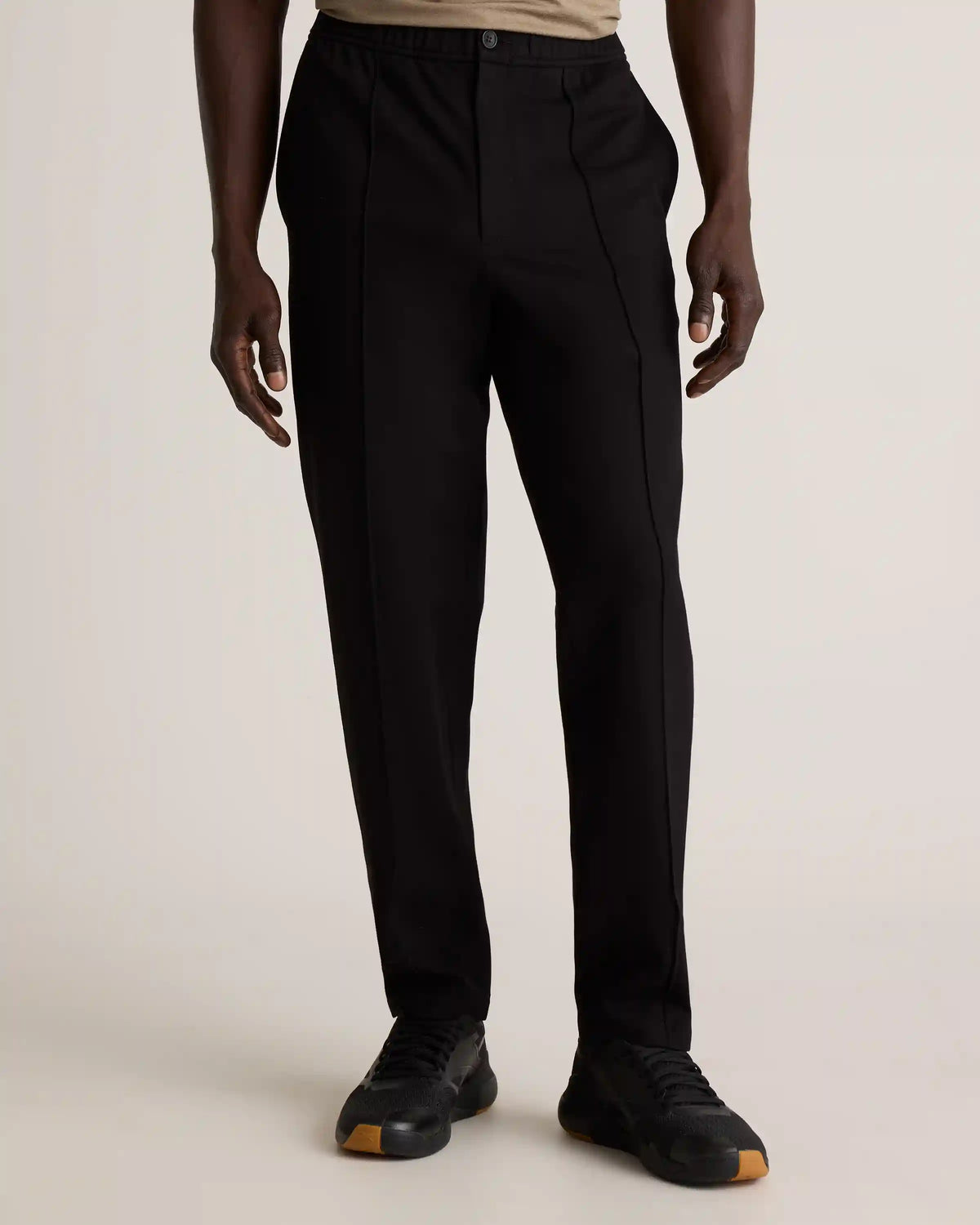 Stretch Knit Pintuck Trousers
