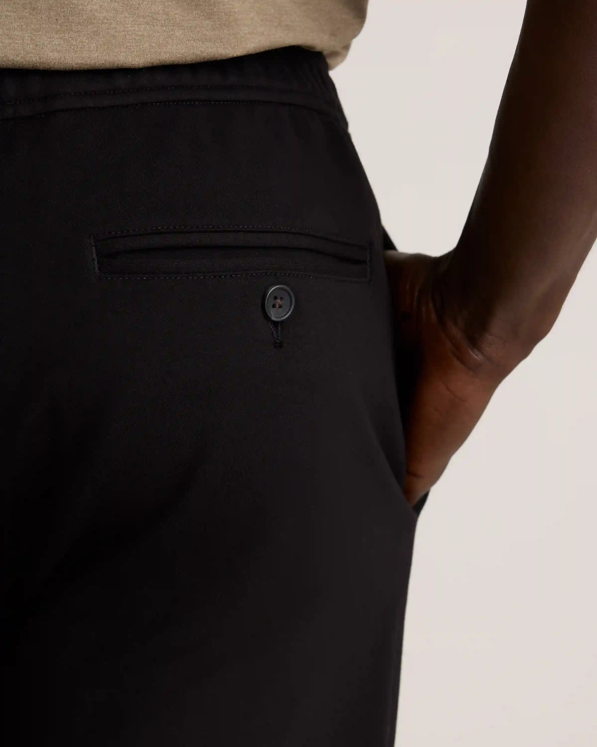 Stretch Knit Pintuck Trousers