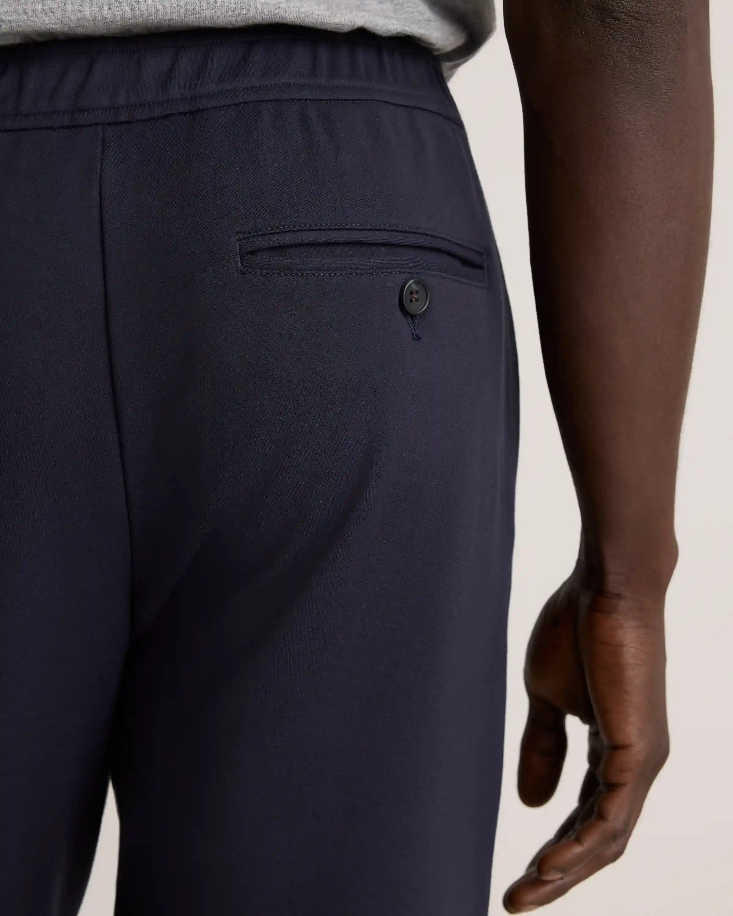 Stretch Knit Pintuck Trousers