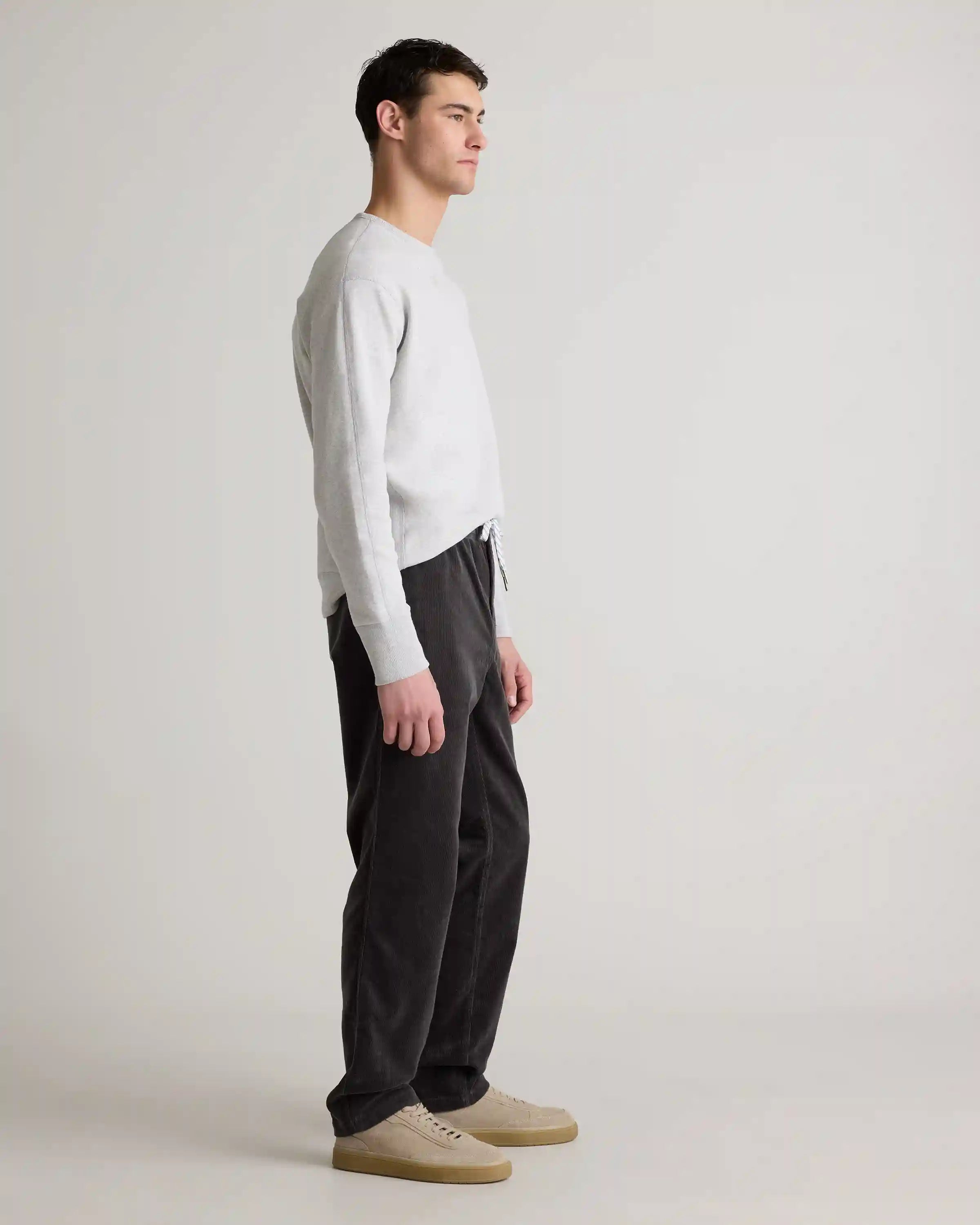 Organic Stretch Corduroy Drawstring Trousers