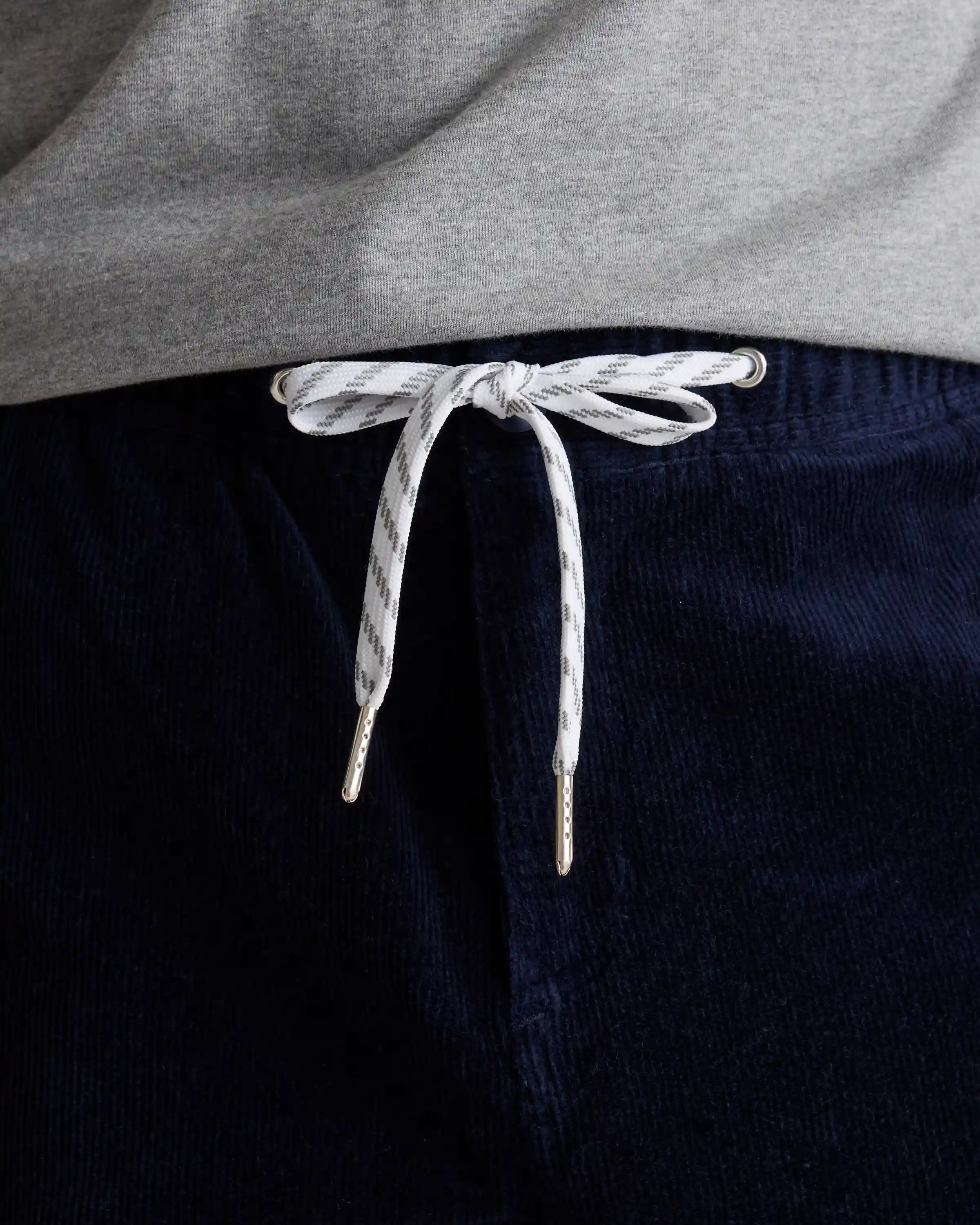 Organic Stretch Corduroy Drawstring Trousers