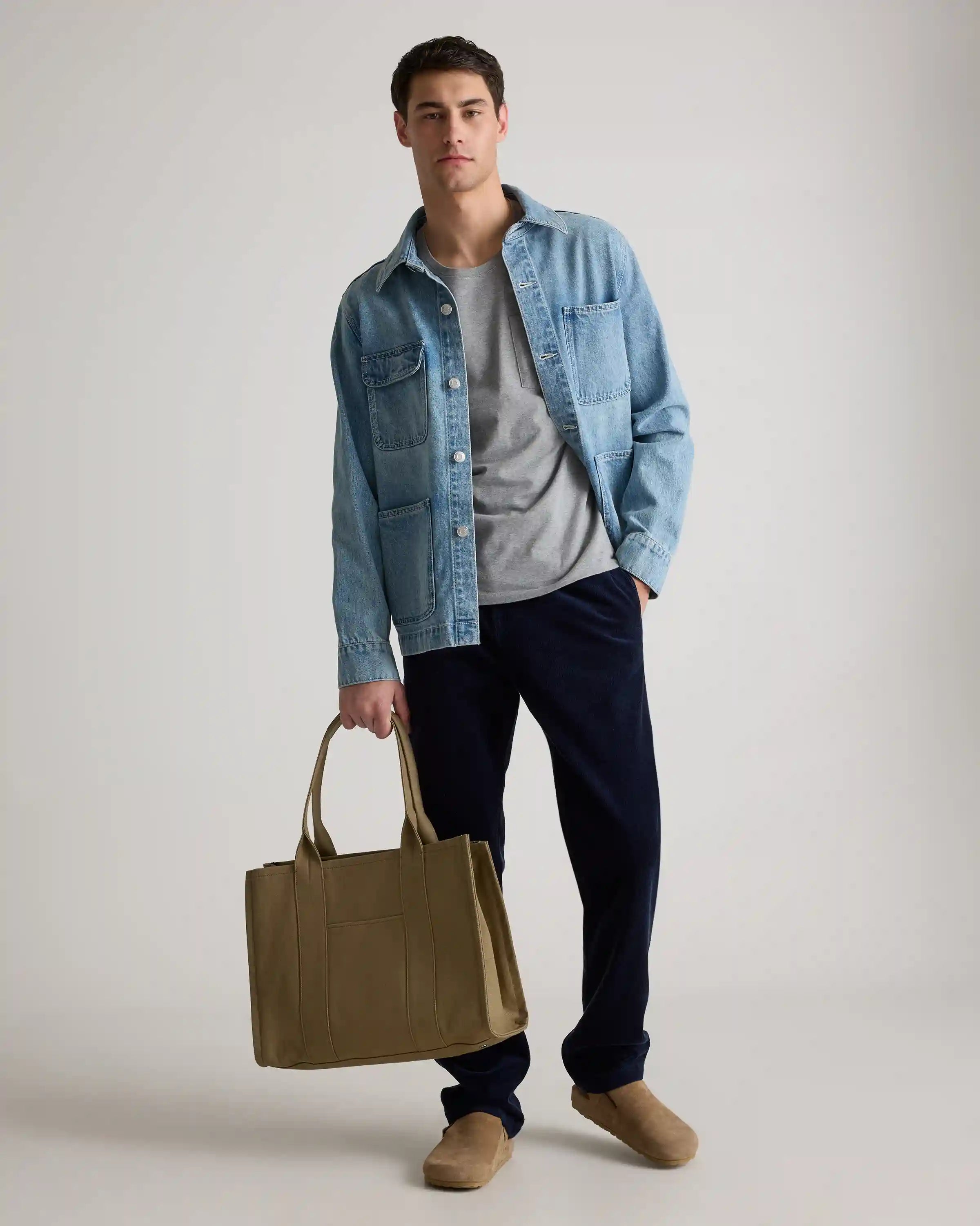 Organic Stretch Corduroy Drawstring Trousers