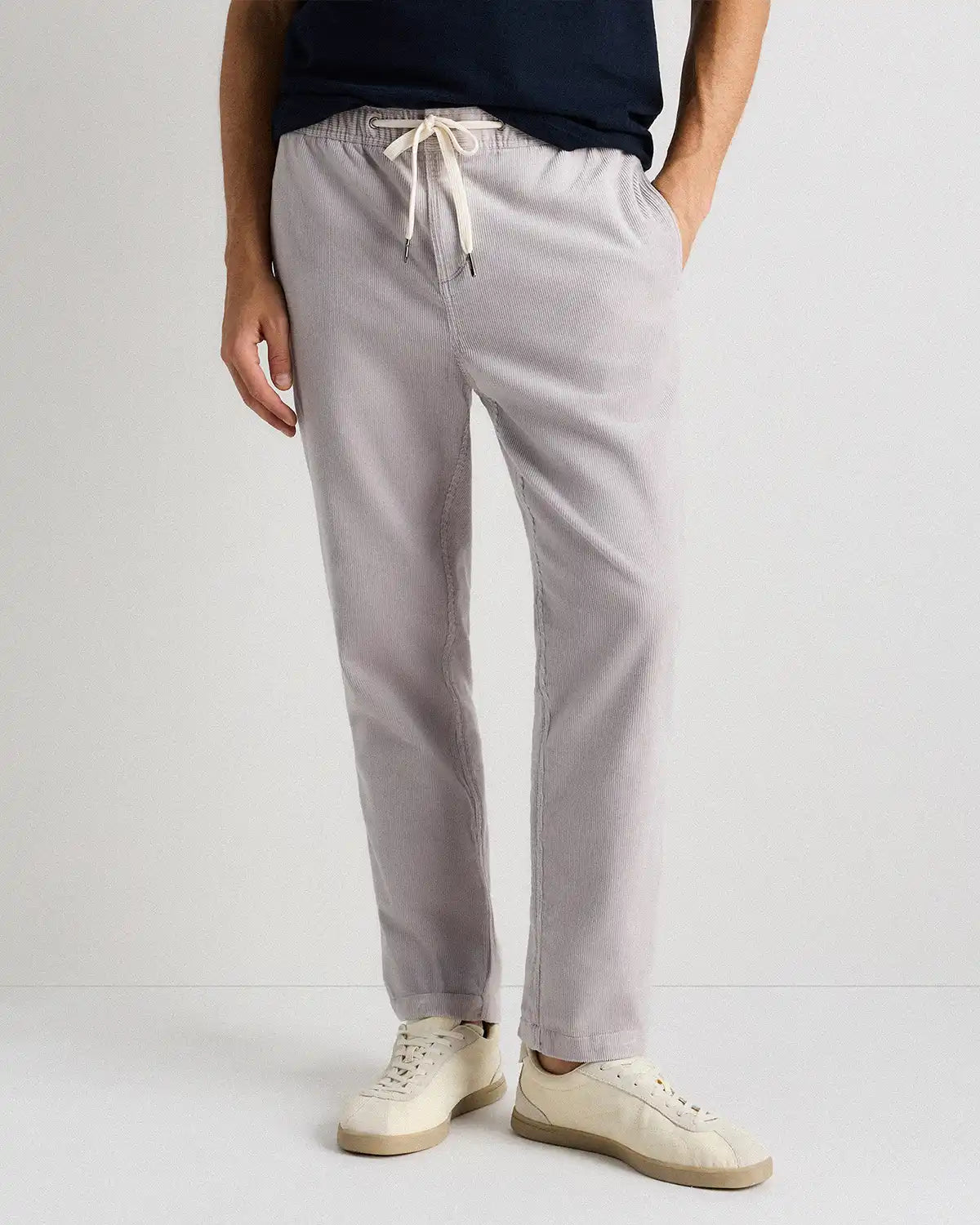 Organic Stretch Corduroy Drawstring Trousers