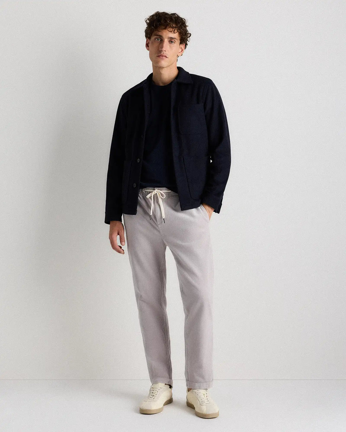 Organic Stretch Corduroy Drawstring Trousers