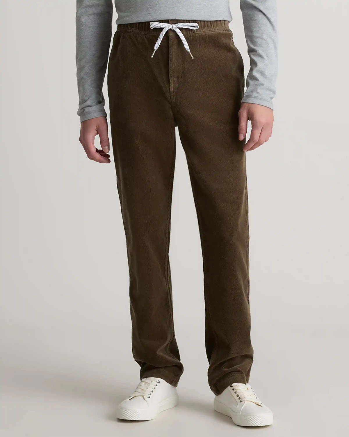 Organic Stretch Corduroy Drawstring Trousers
