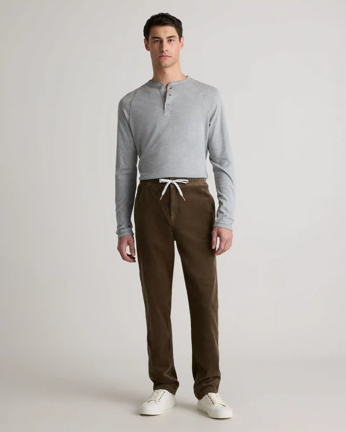 Organic Stretch Corduroy Drawstring Trousers