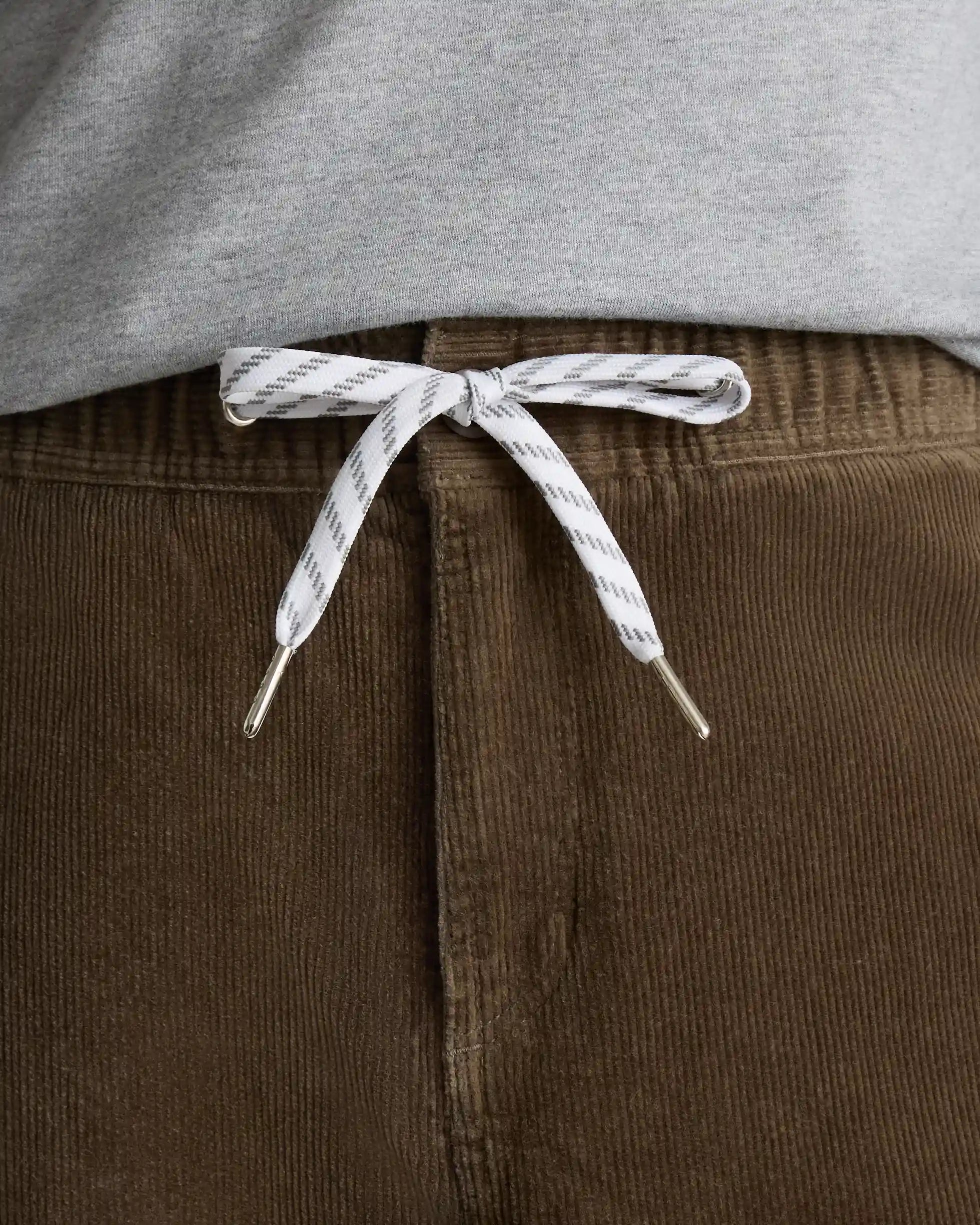 Organic Stretch Corduroy Drawstring Trousers