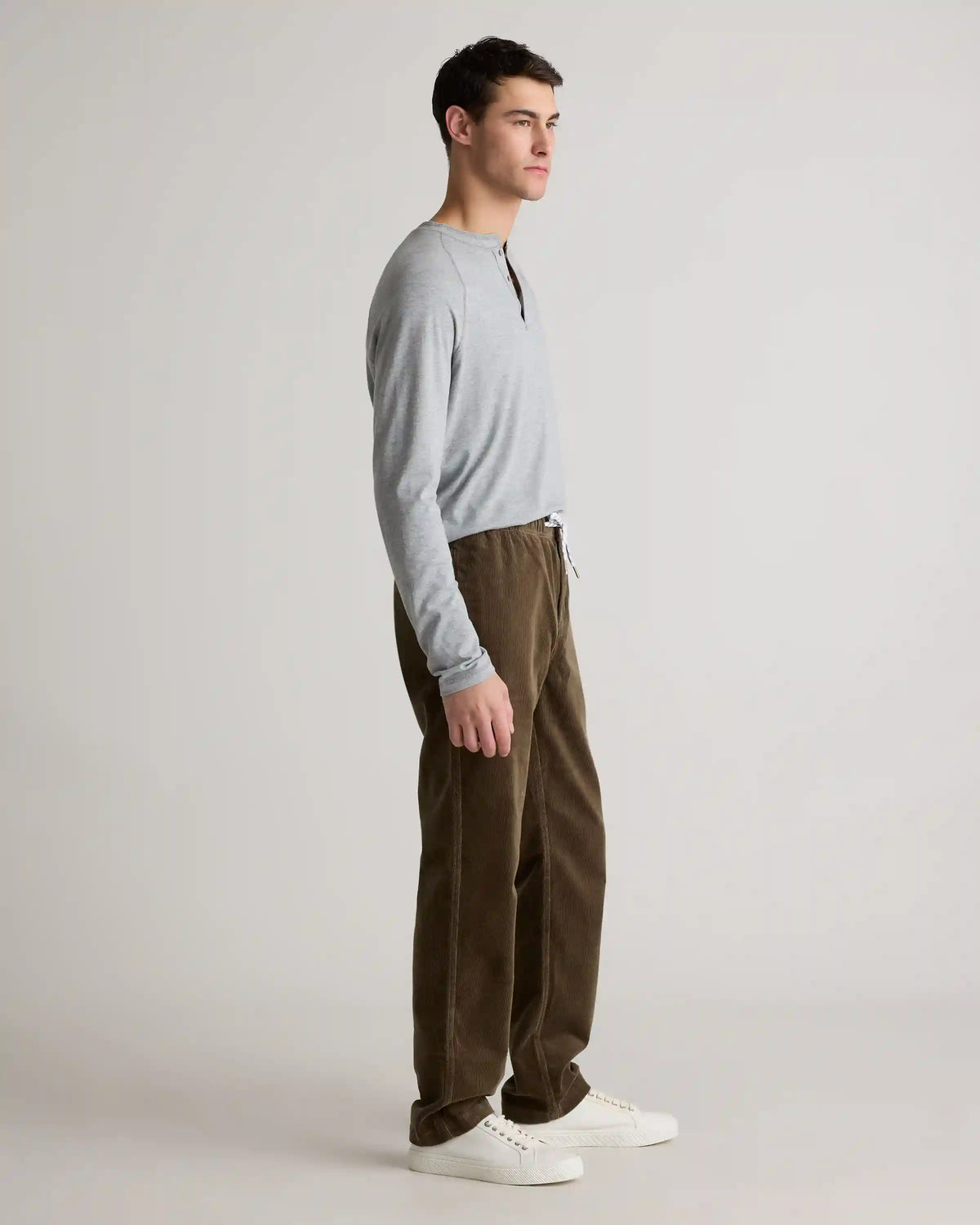 Organic Stretch Corduroy Drawstring Trousers